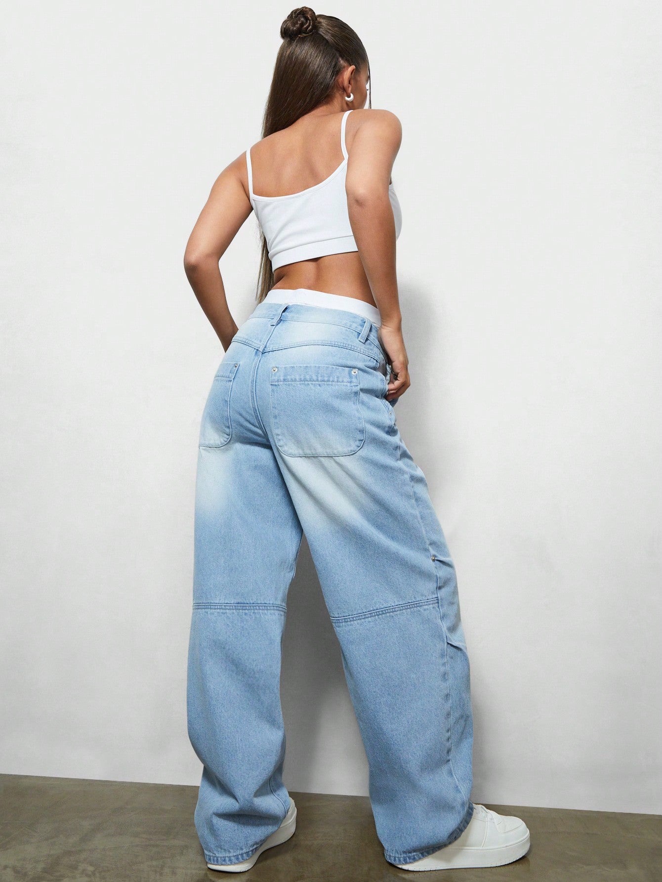 SUMWON X WOMEN Baggy Parachute Denim Jean