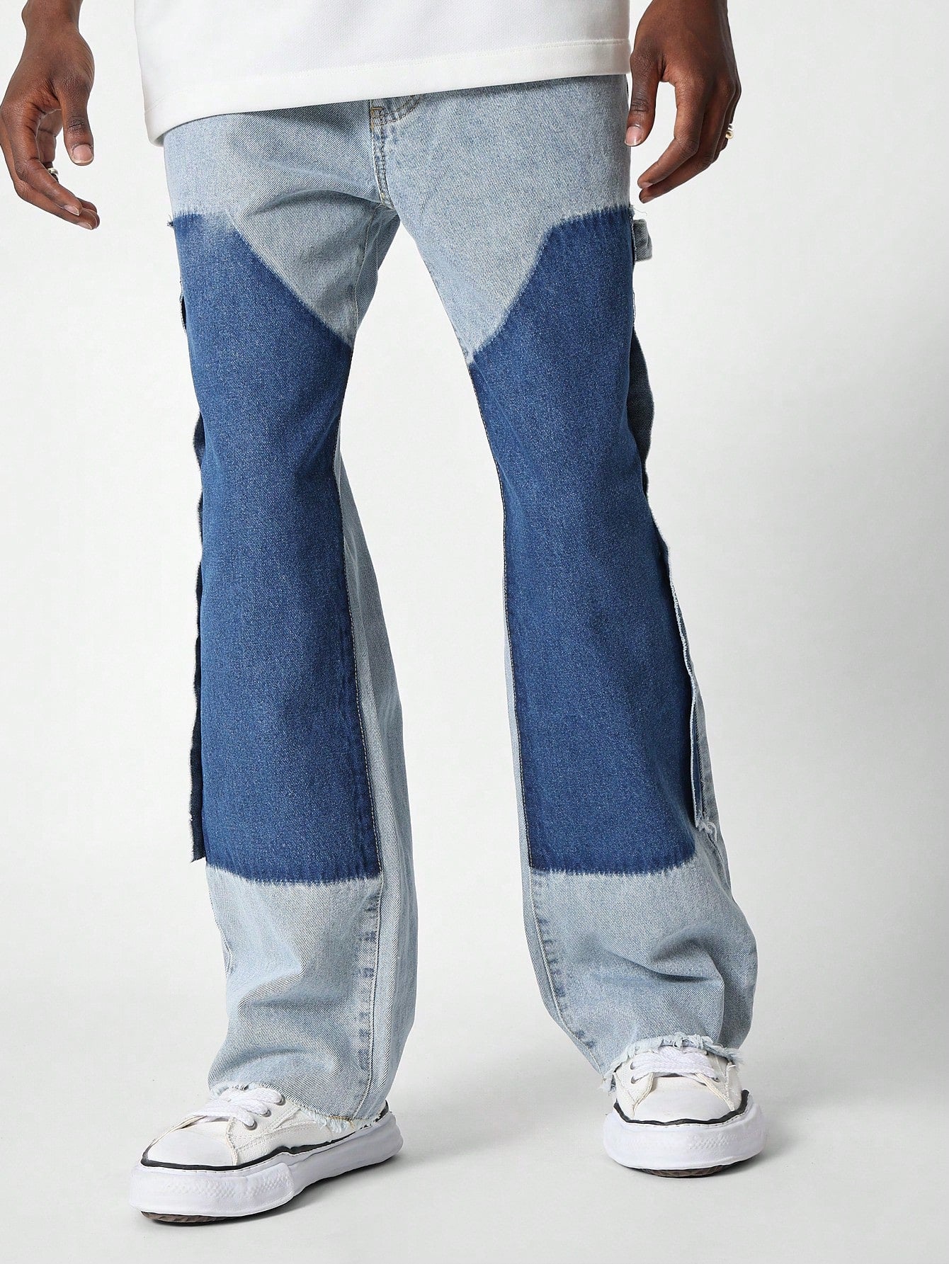 Flare Fit Workwear Jean With Contrast Panel