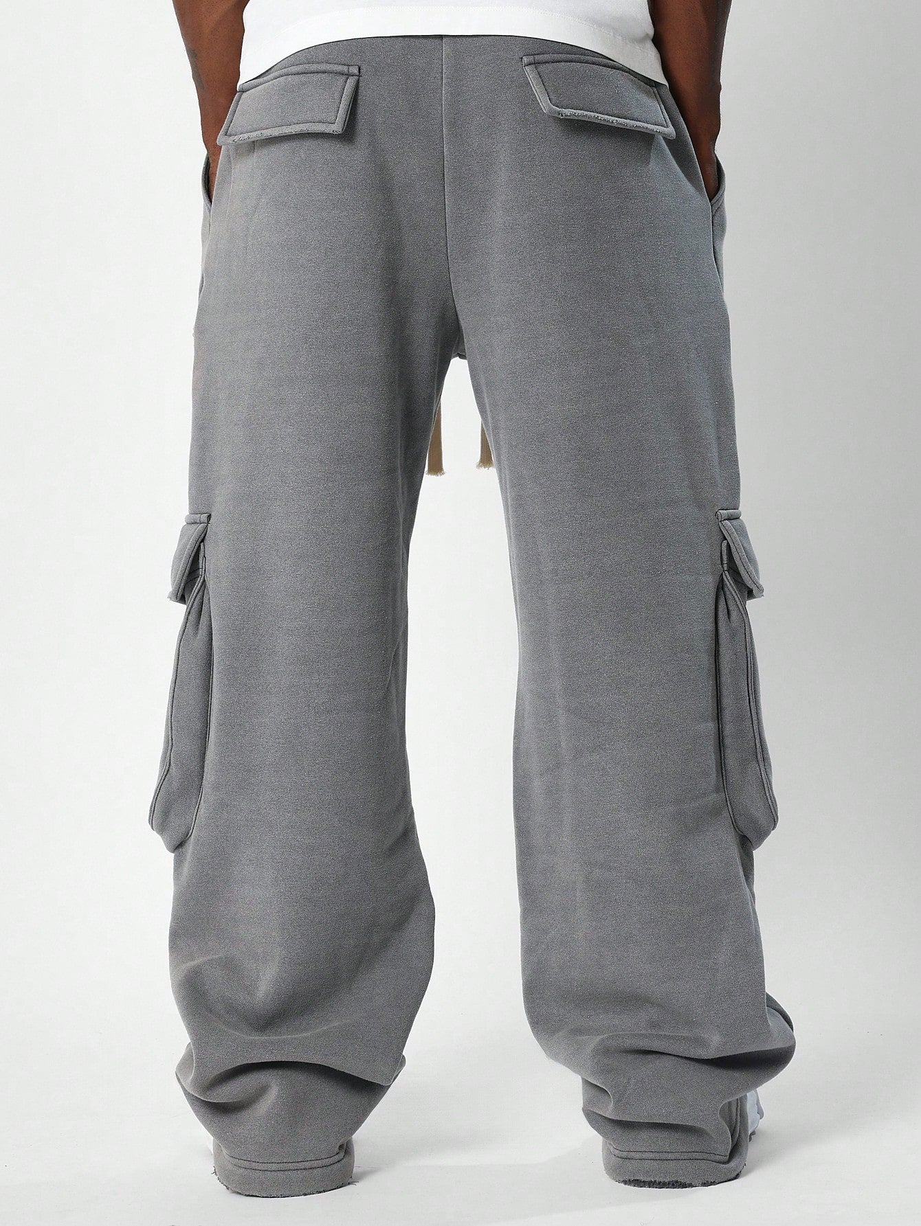 Washed Loose Fit Baggy Cargo Sweatpants