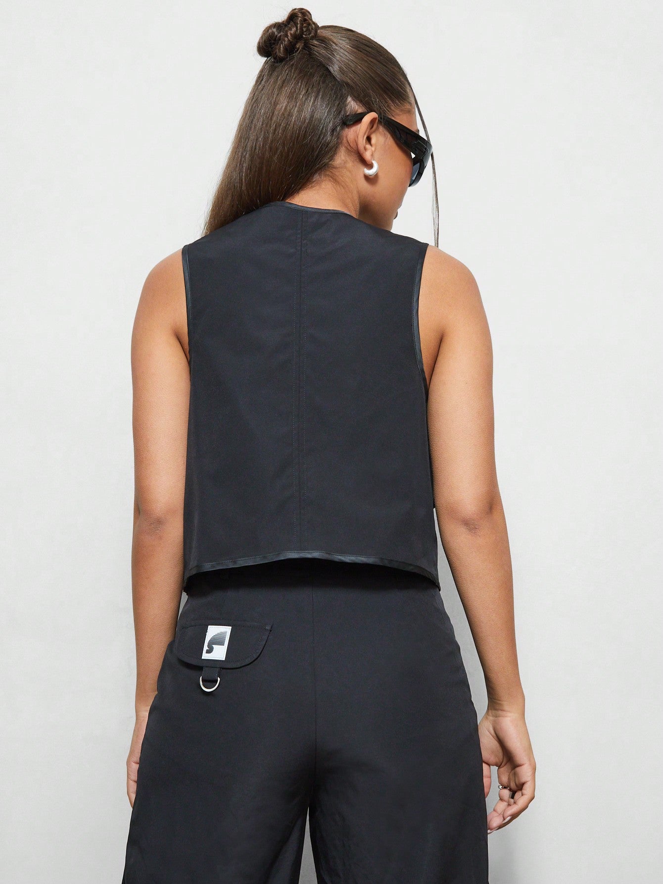 SUMWON X WOMEN Utility Nylon Zip Through Gilet