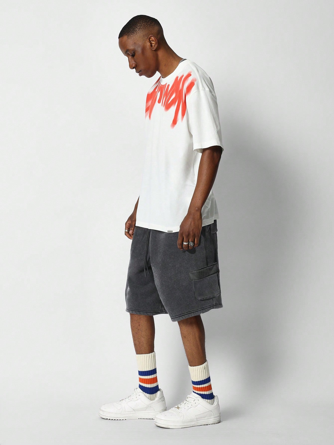 Drop Crotch Cargo Short