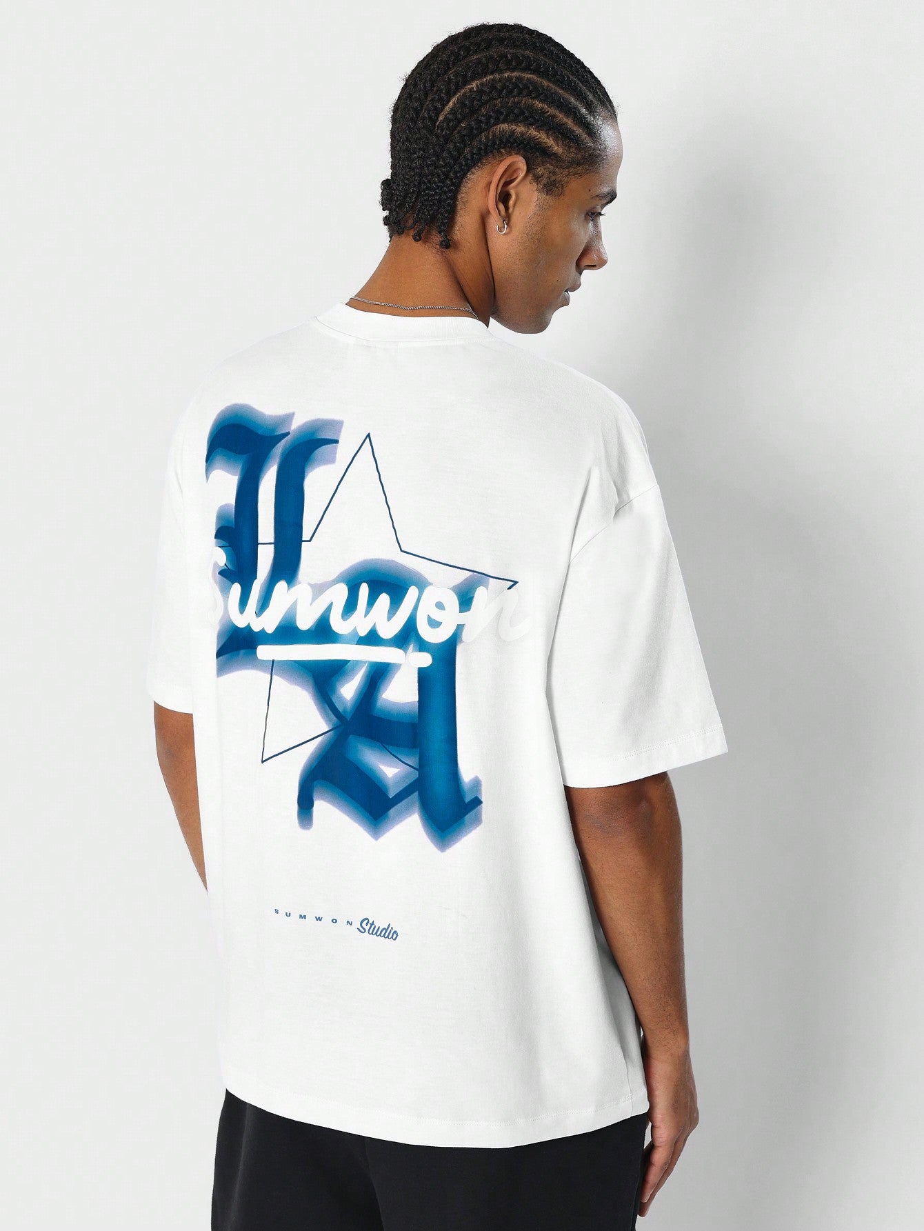 Tee With LA Back Print