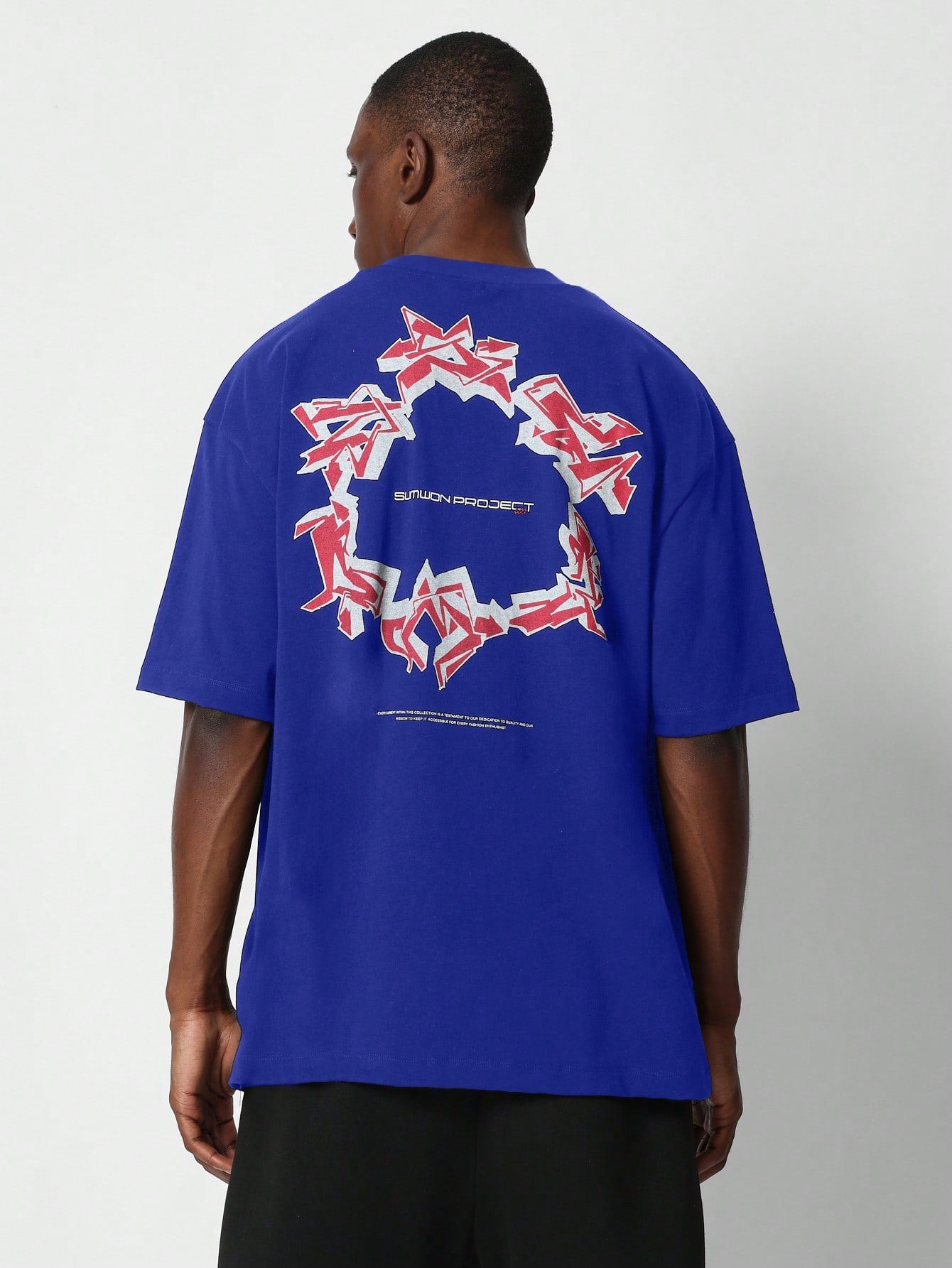 Tee With Front And Back Graphic
