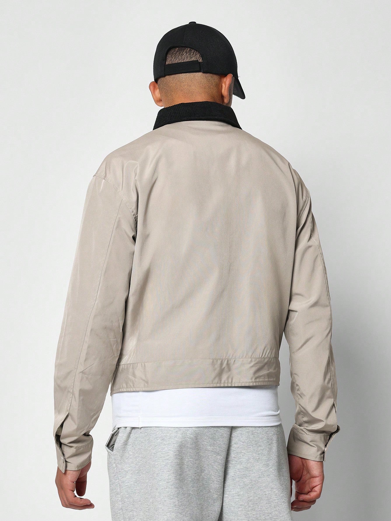 Crop Fit Nylon Jacket