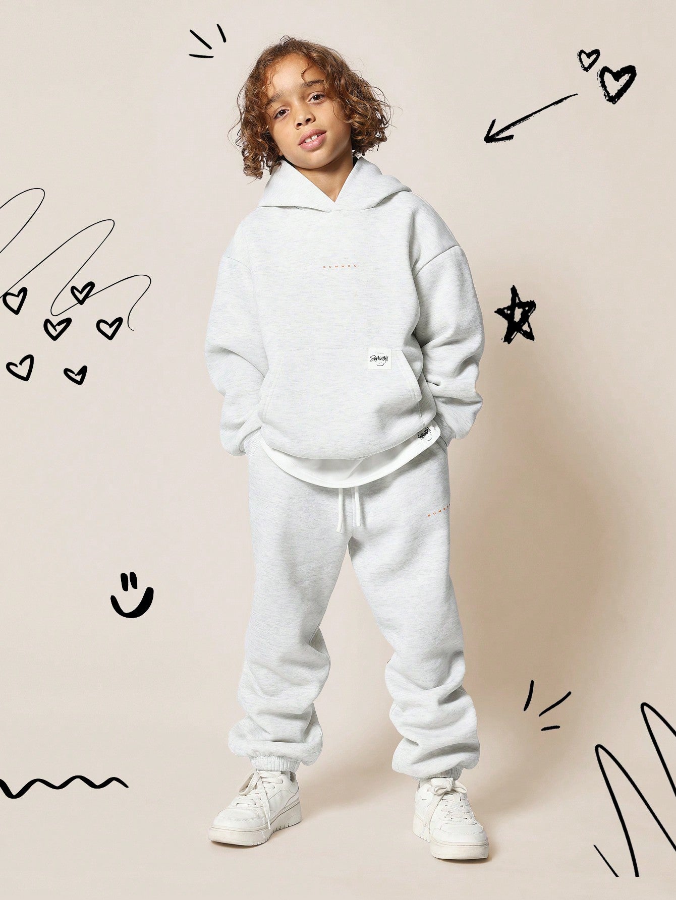 Tween Boys Overhead Hoodie And Joggers 2 Piece Set