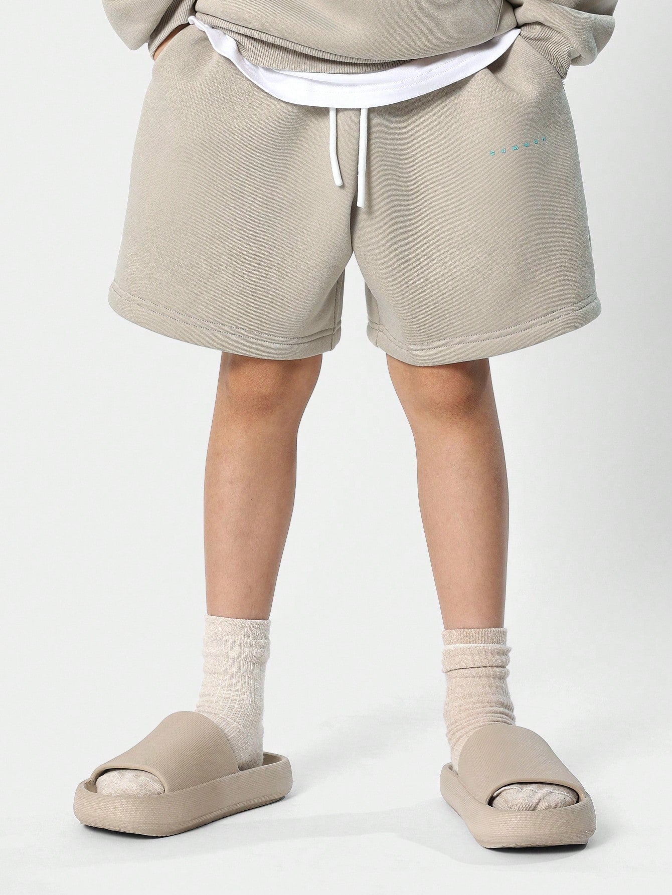 Tween Boys Overhead Hoodie And Short 2 Piece Set