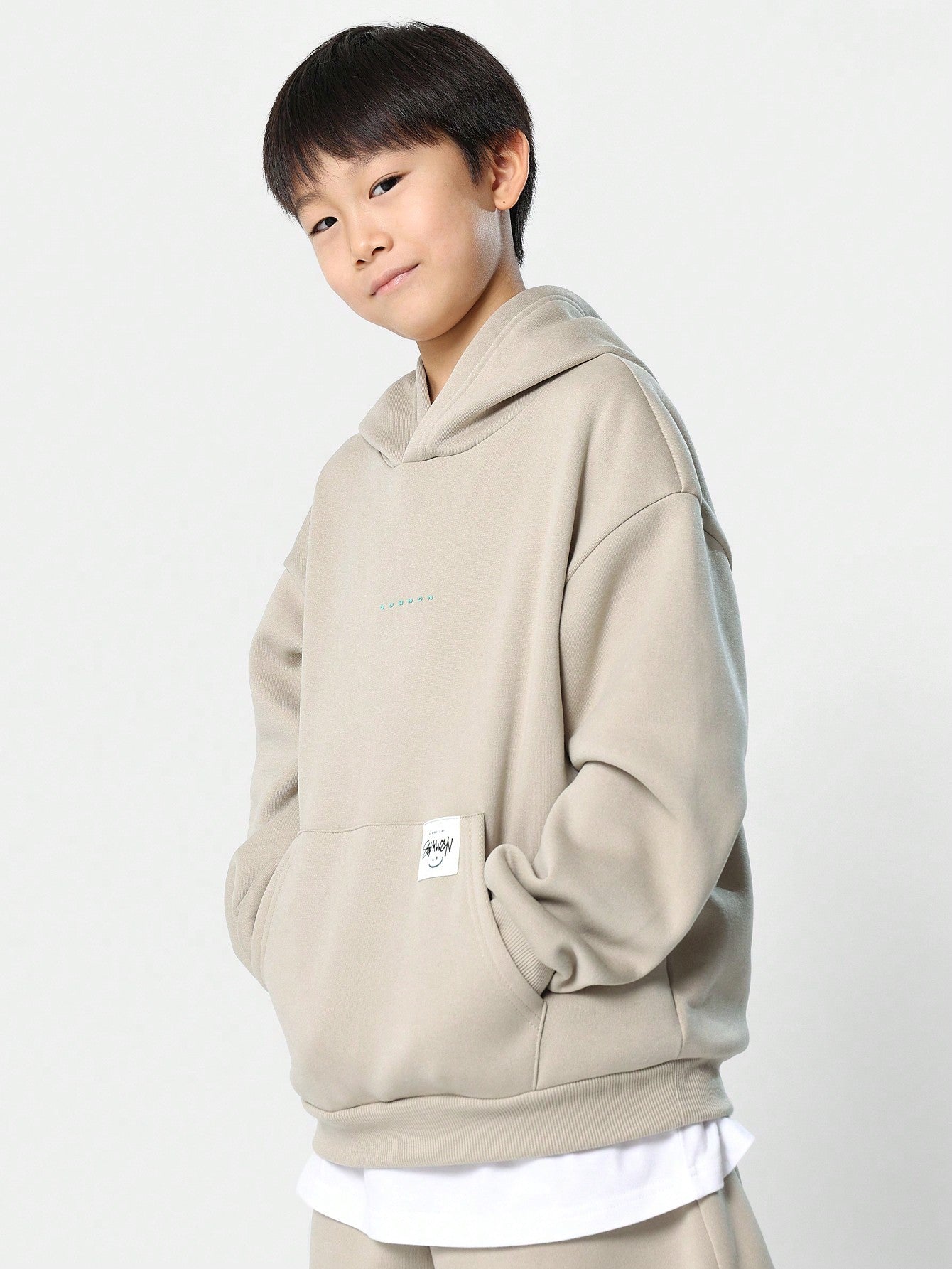 Tween Boys Overhead Hoodie And Short 2 Piece Set