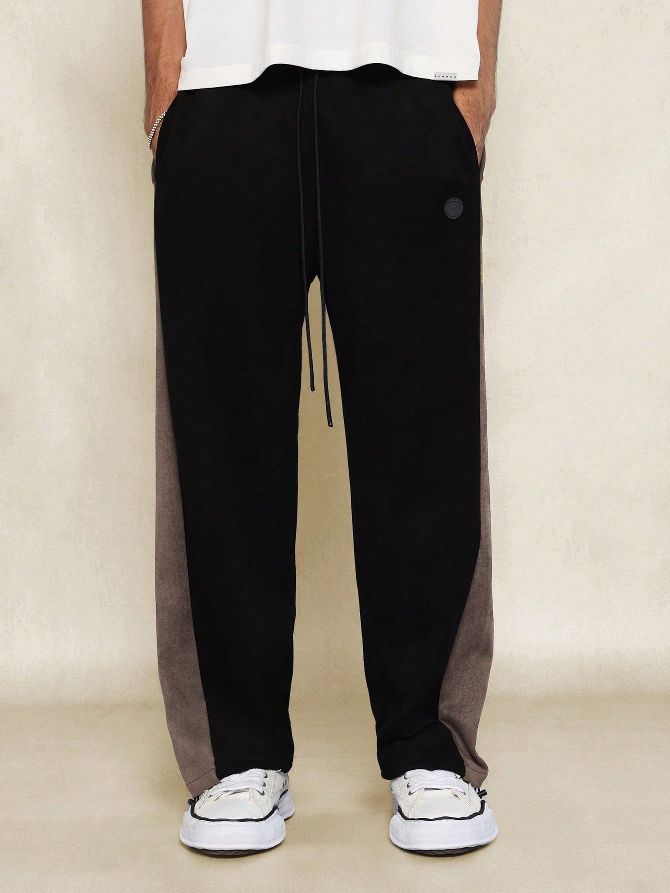 Wide Leg Colour Block Jogger