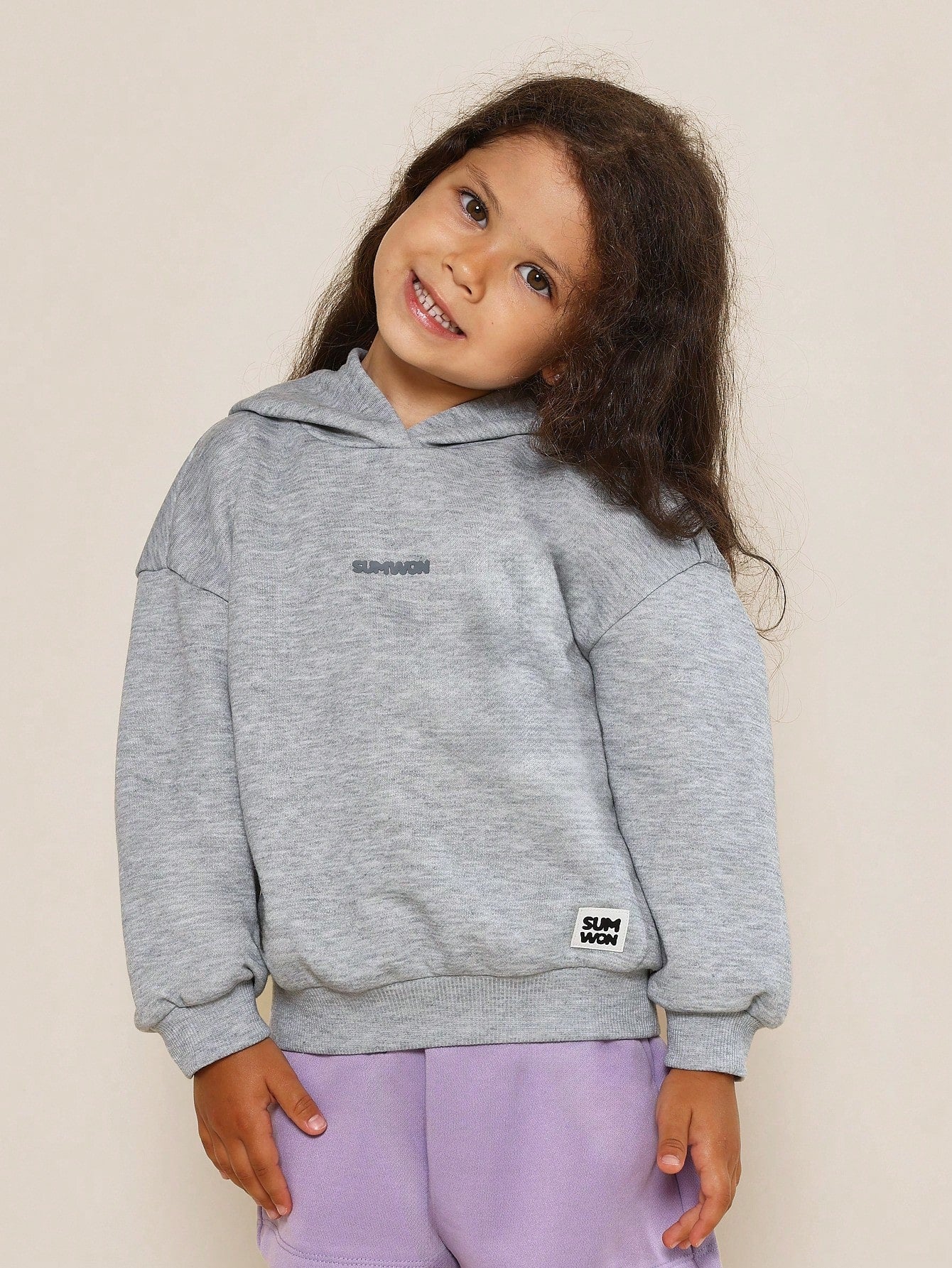 Young Girls Everyday Comfort Overhead Hoodie With Graphic Print