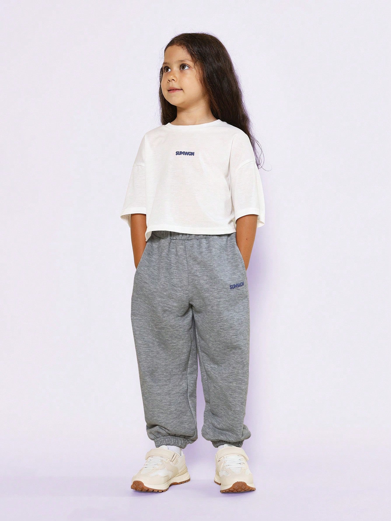 Young Girls Everyday Play Tee And Jogger 2 Piece Set With Logo Graphic Print