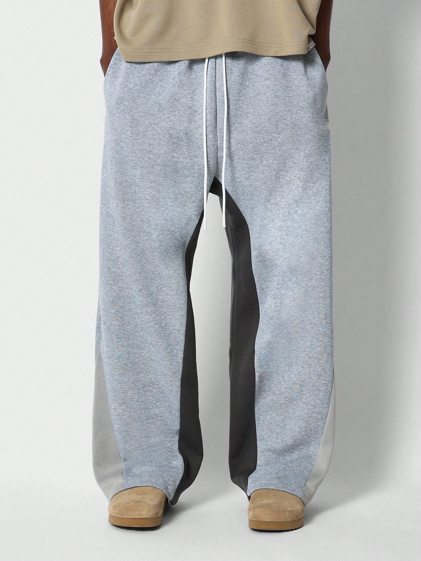 Loose Fit Baggy Drop Crotch Colorblock Sweatpants