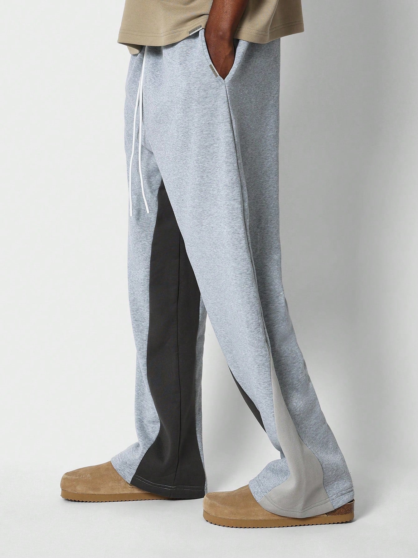 Loose Fit Baggy Drop Crotch Colorblock Sweatpants