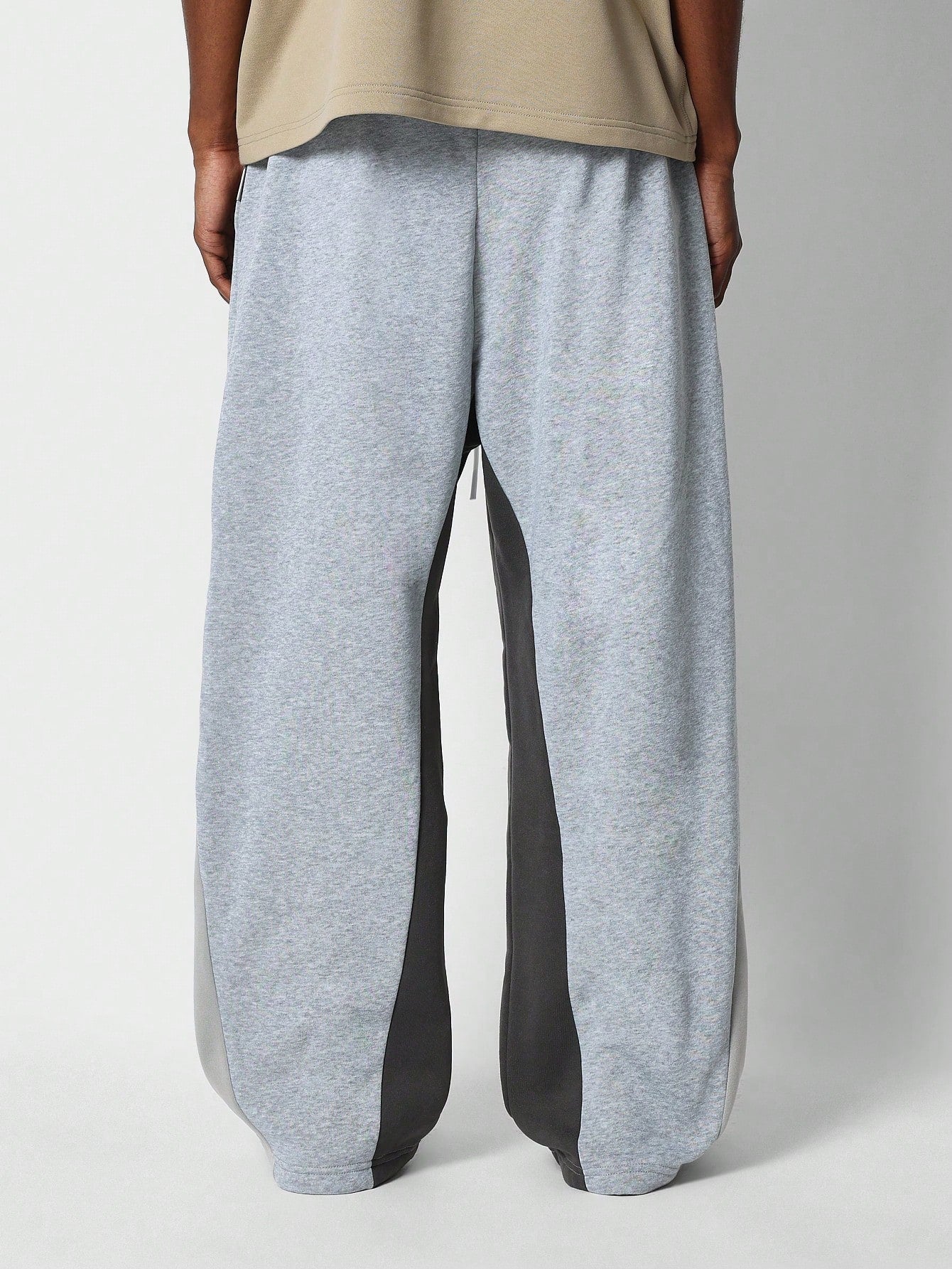 Loose Fit Baggy Drop Crotch Colorblock Sweatpants