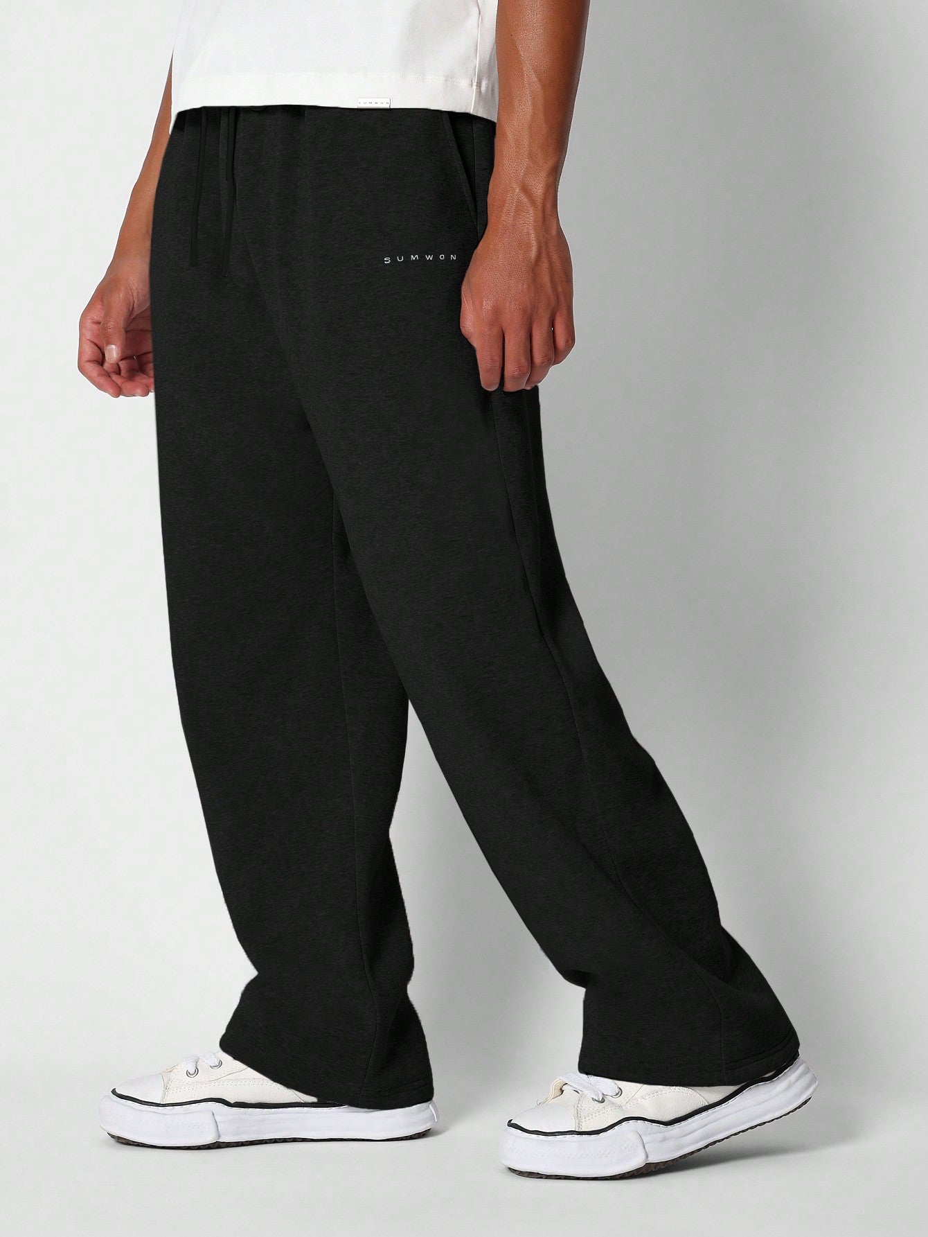 Drop Crotch Sweatpants With Drawcord