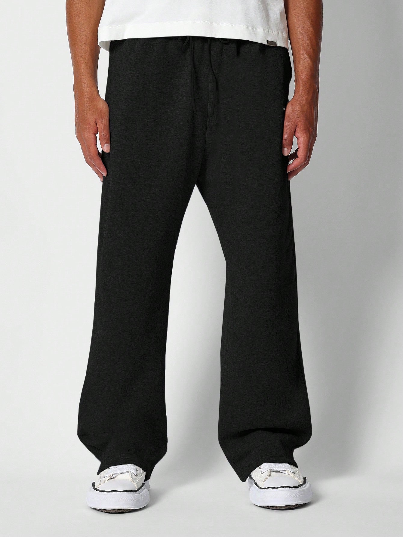 Drop Crotch Sweatpants With Drawcord