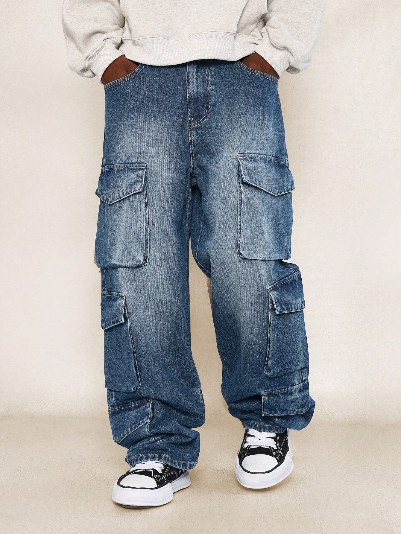 Loose Fit Baggy Utility Cargo Jean