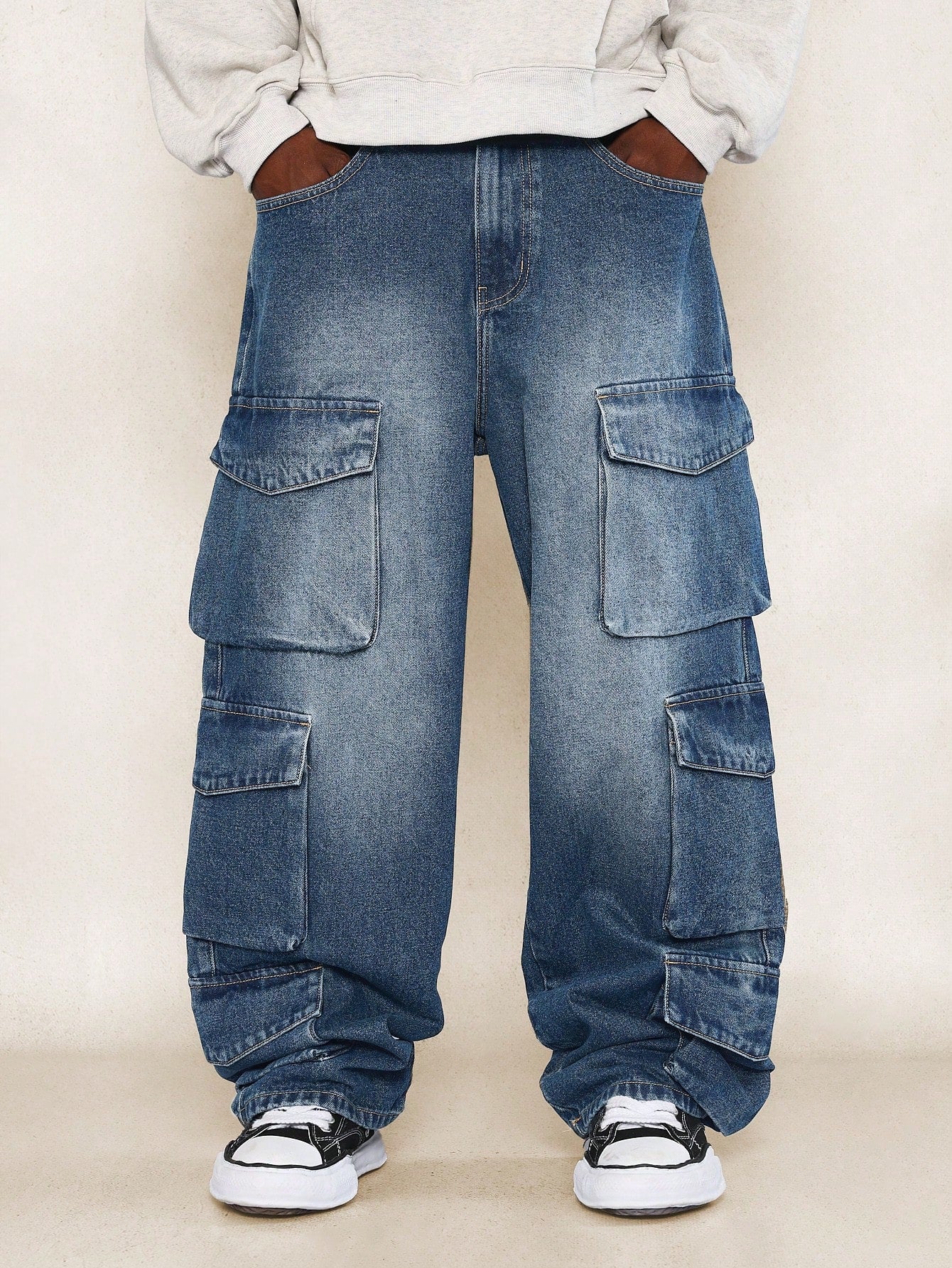 Loose Fit Baggy Utility Cargo Jean