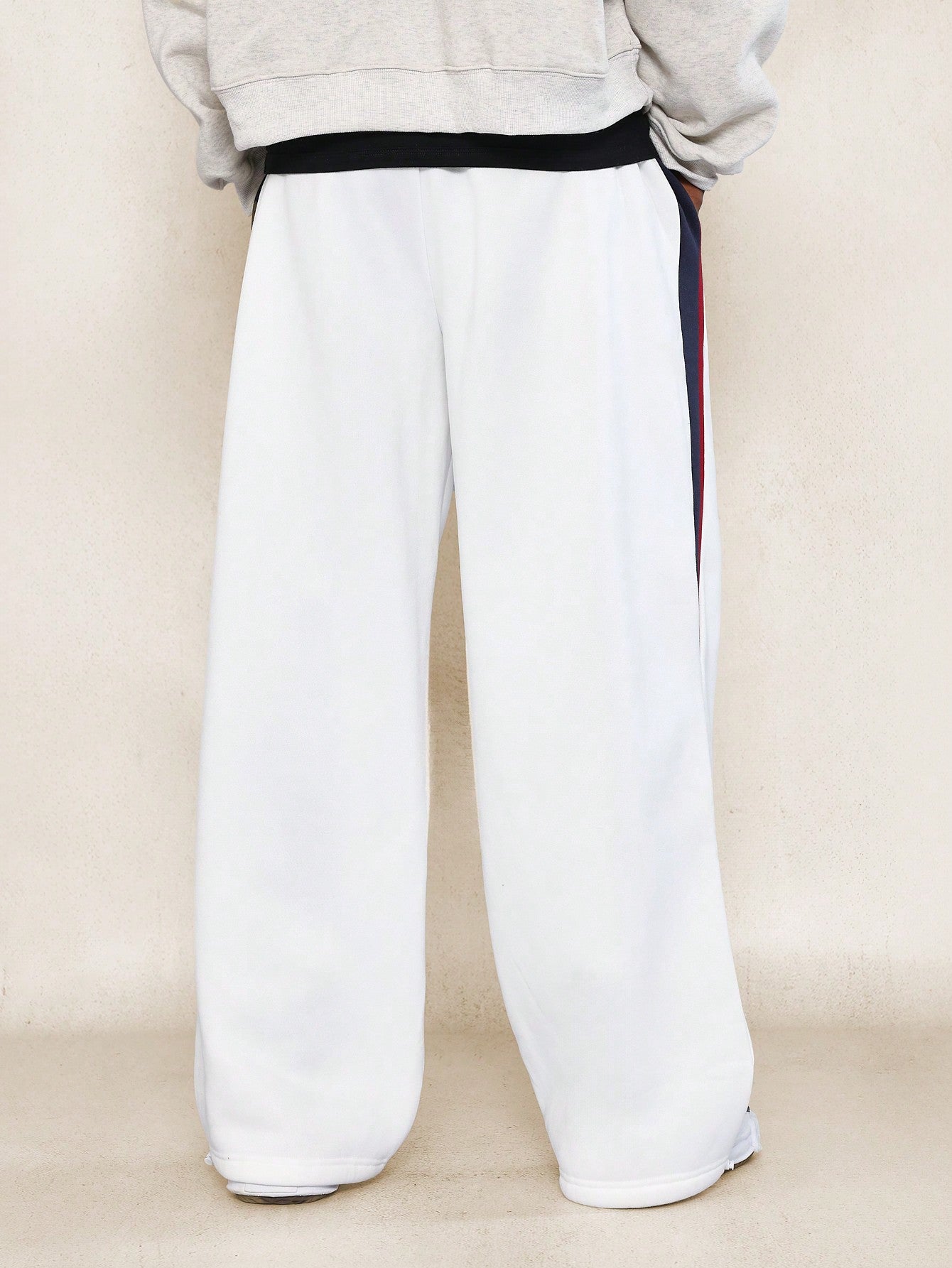 Straight Fit Colour Blocked Side Panel Sweatpants