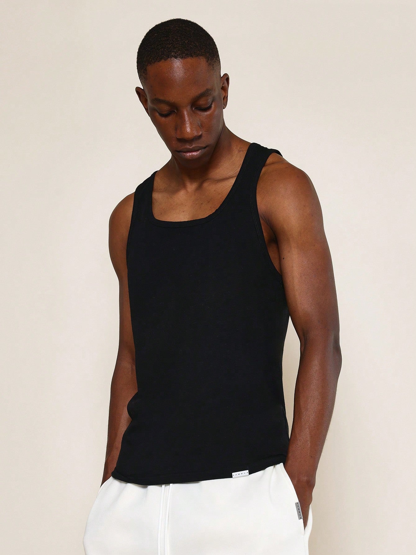 Asymmetric Neck Tank Top