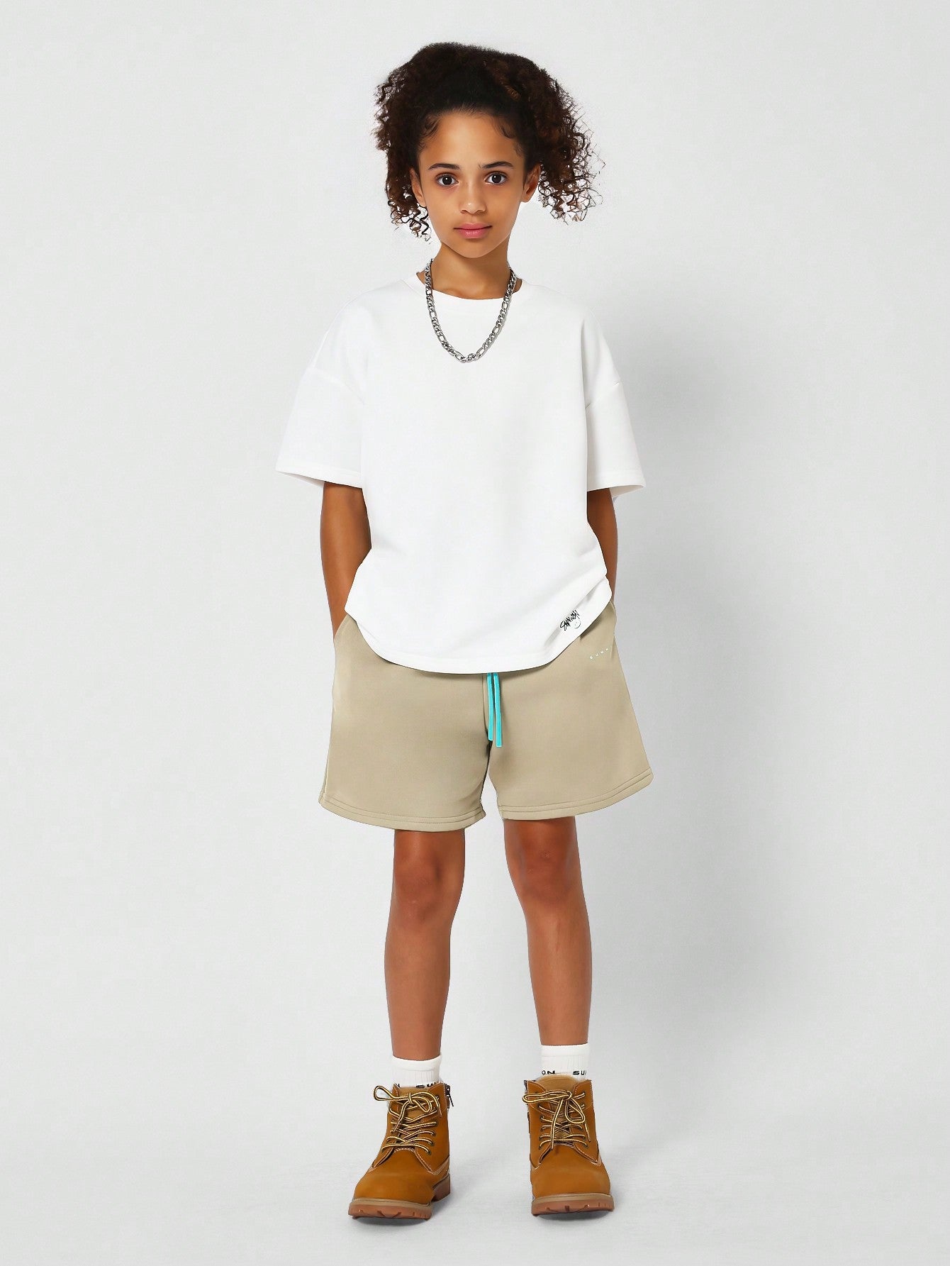 Kids Unisex Drop Crotch Essential Short