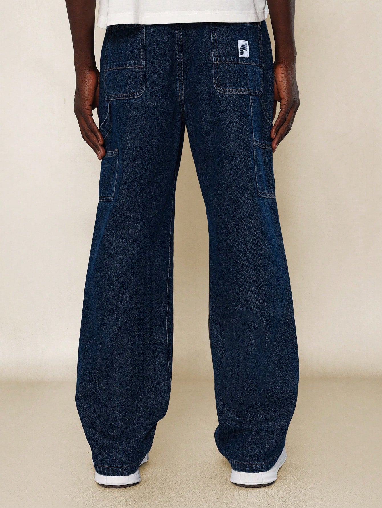 Flare Fit Raw Edge Carpenter Jean