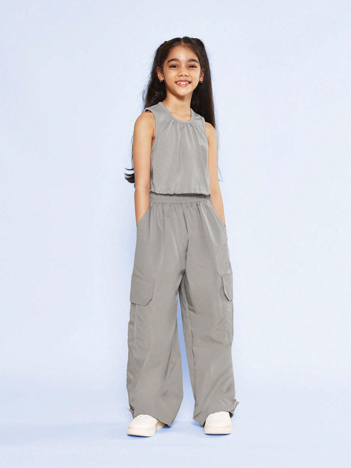 Tween Girls Tank Top And Cargo Pant 2 Piece Set