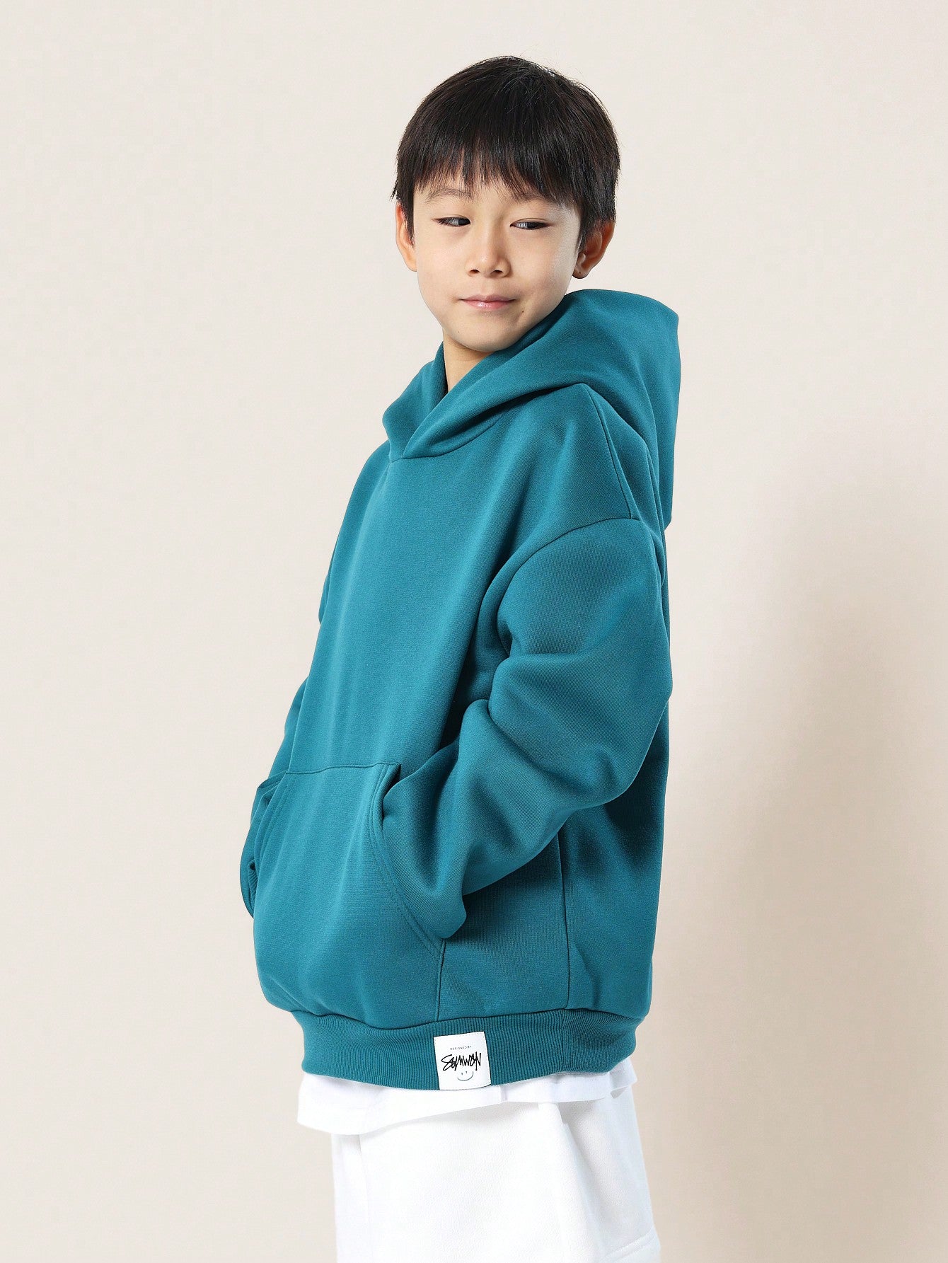 Tween Boys Comfy Regular Fit Overhead Essential Hoodie