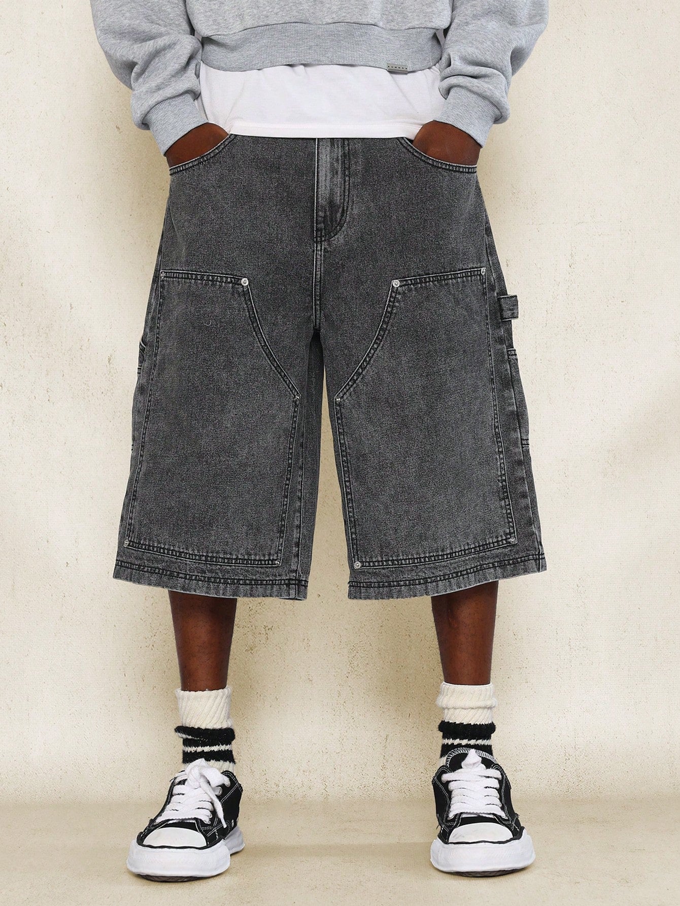 Washed Carpenter Denim Jort