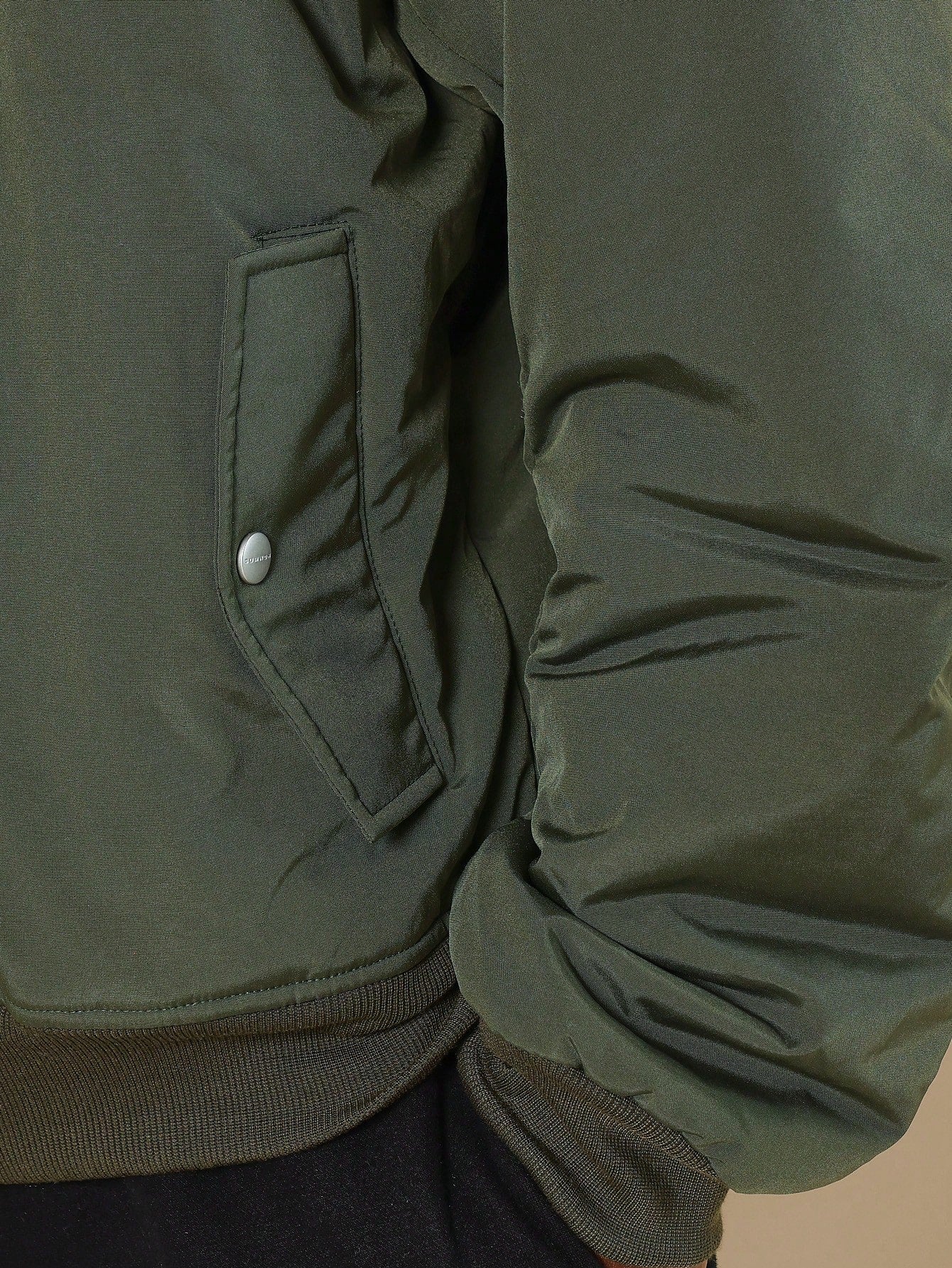 Bomber Jacket With Patched Detail