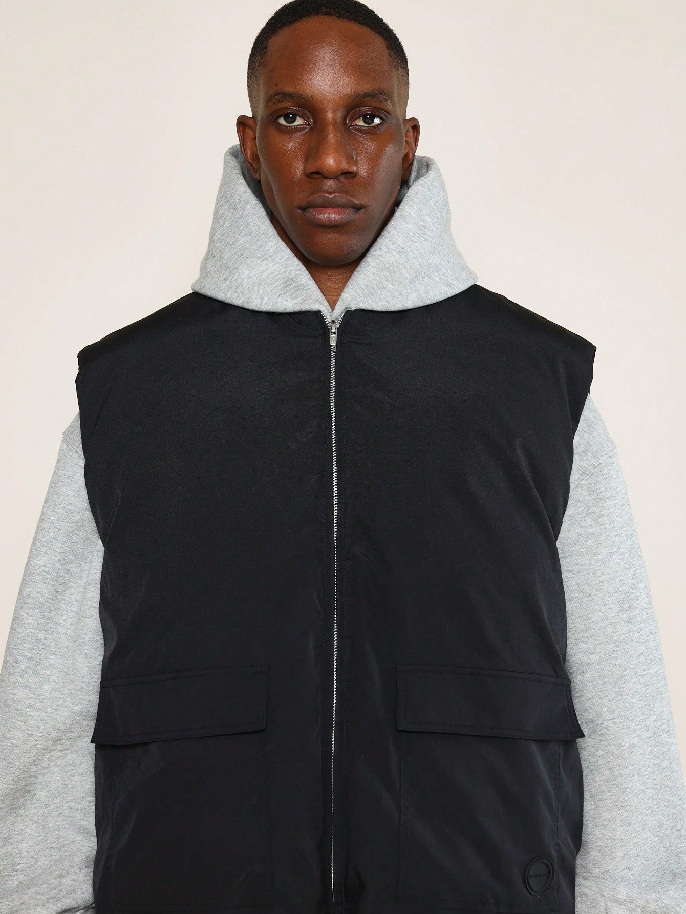 Oversized Zip Through Puffer Vest