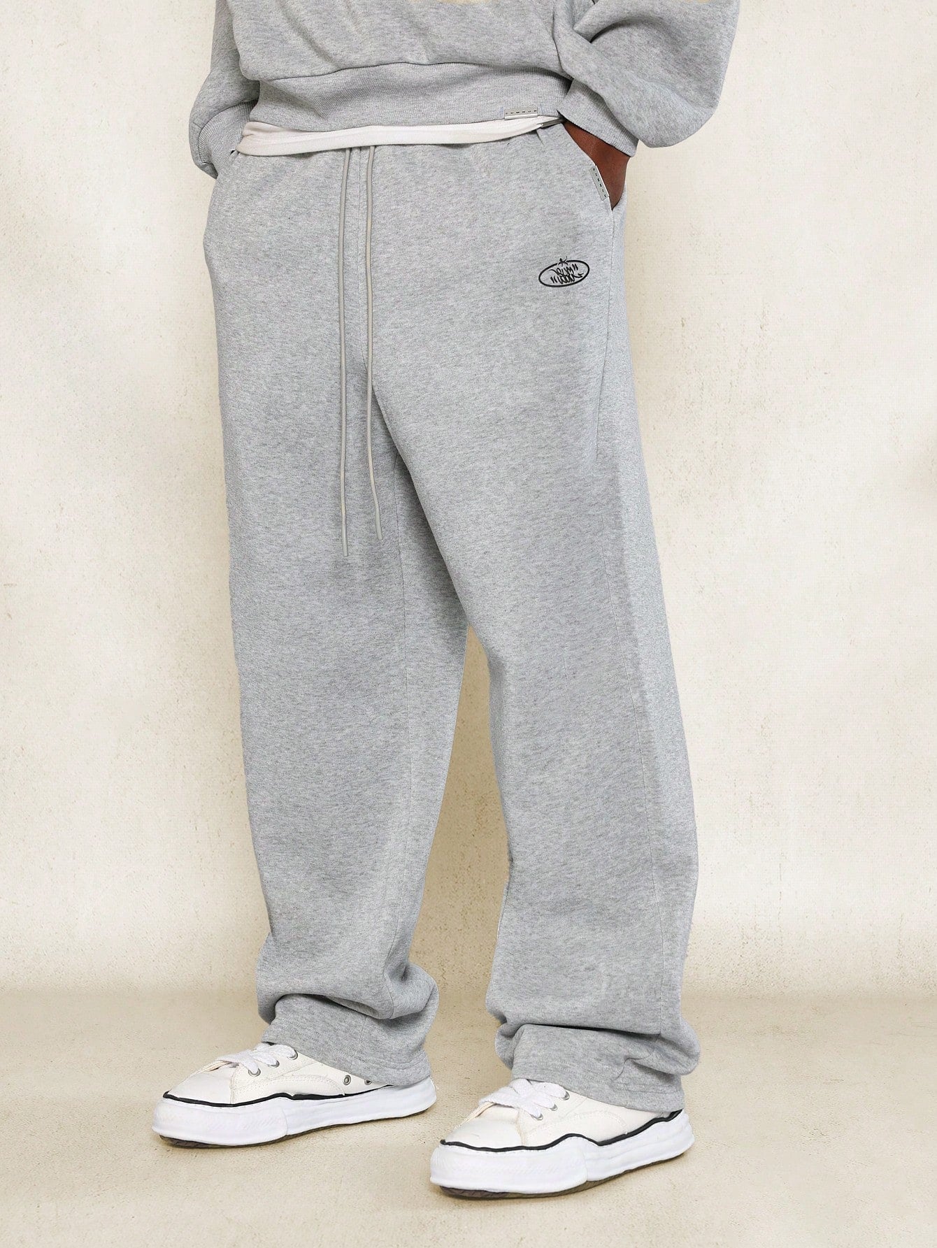 Overhead Hoodie With Kangaroo Pocket And Drop Crotch Jogger 2 Piece Set