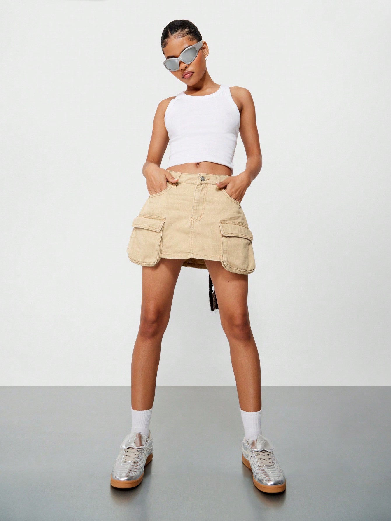 SUMWON WOMEN Utility Mini Skirt