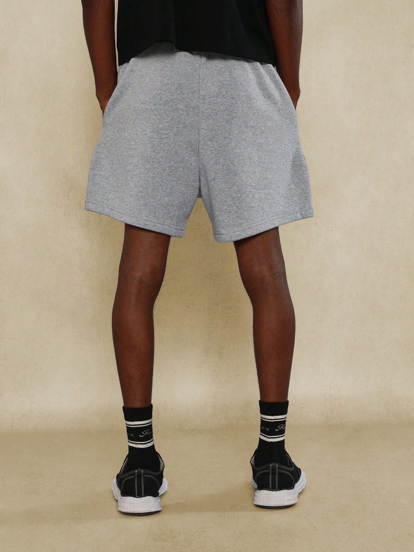 Drop Crotch Short With Front Print