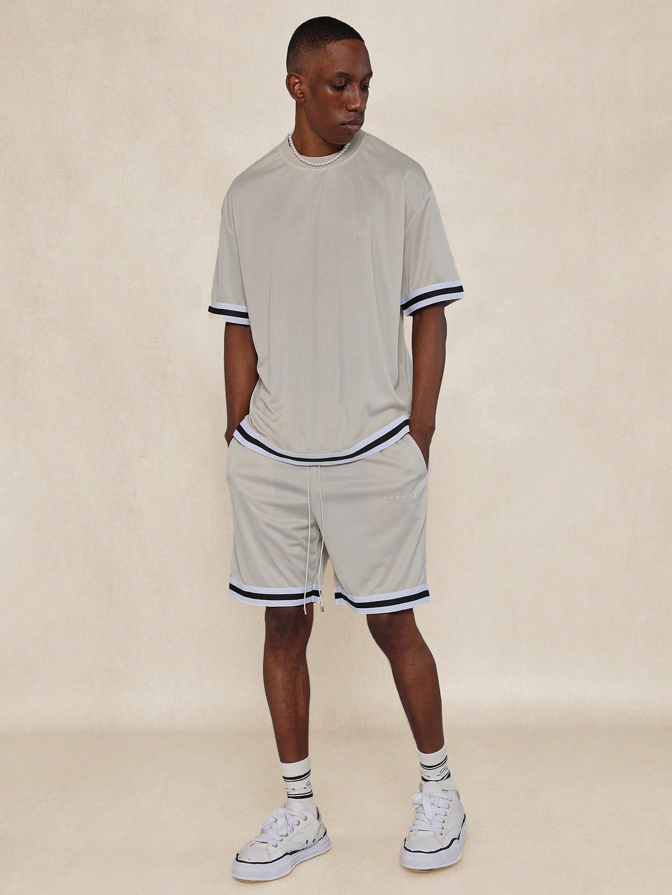 Oversized Fit Baller Tee And Short 2 Piece Set