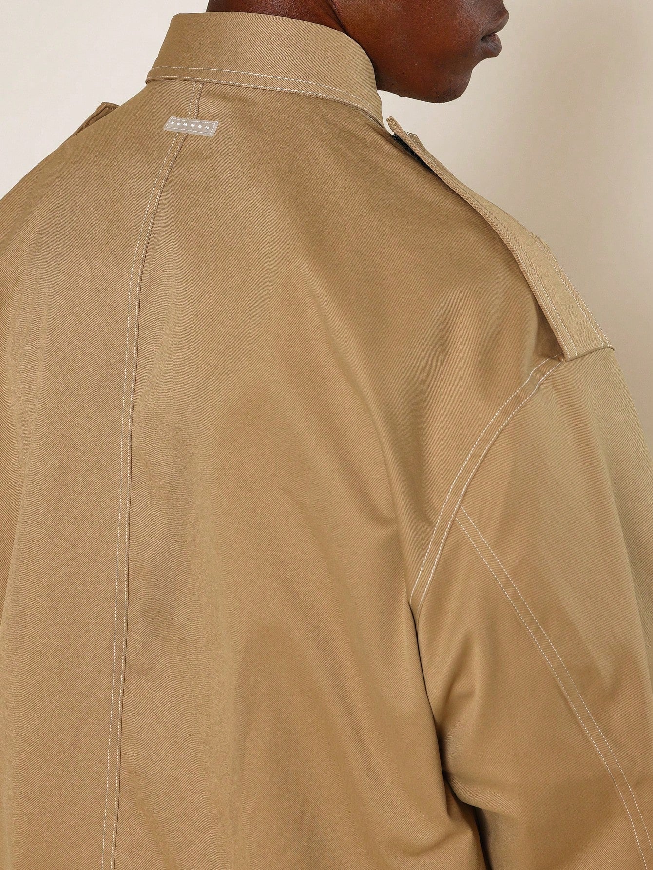 Oversized Utility Jacket With Shoulder Tab Detail