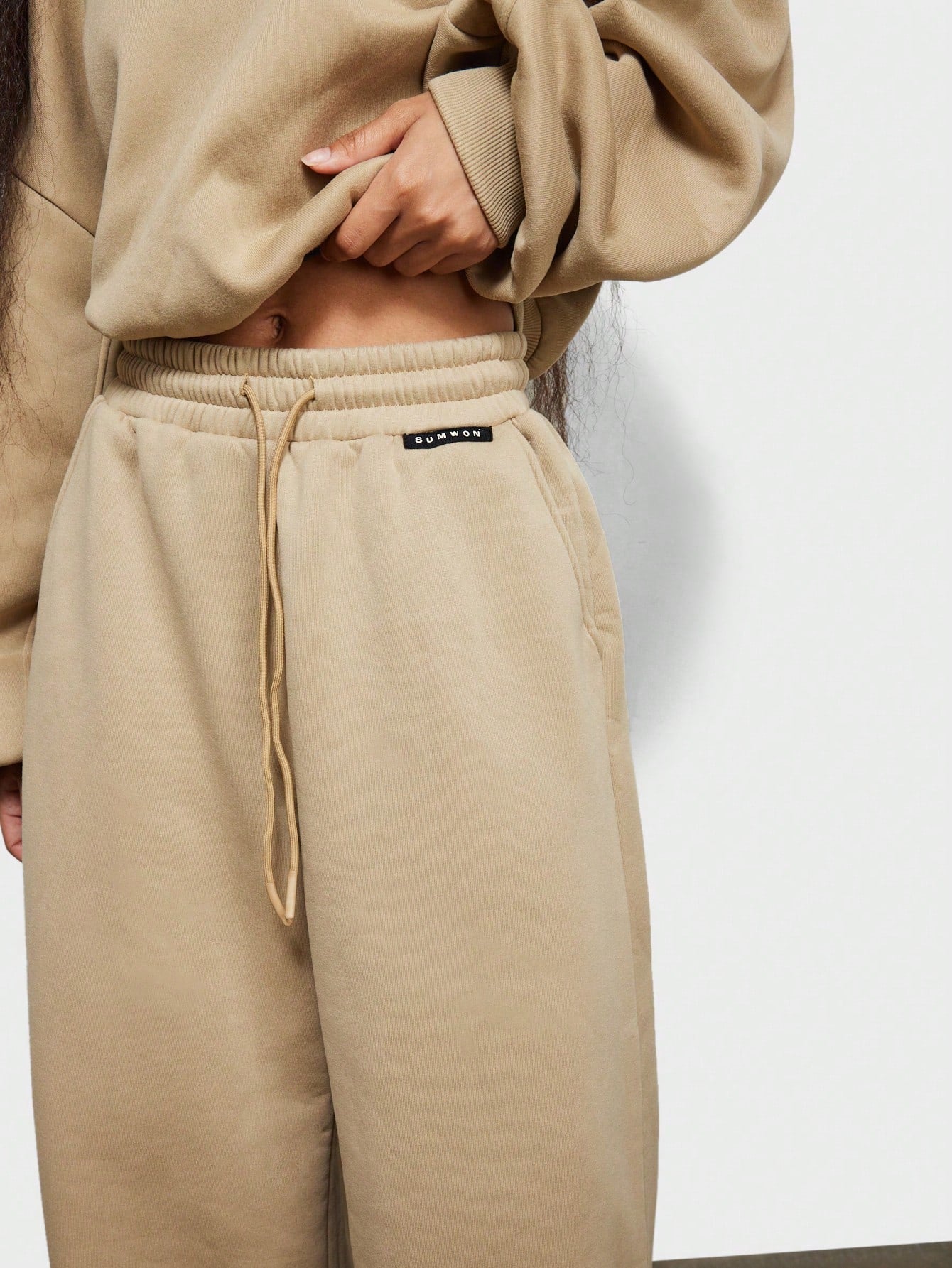 SUMWON WOMEN Wide Leg Essential Sweatpants