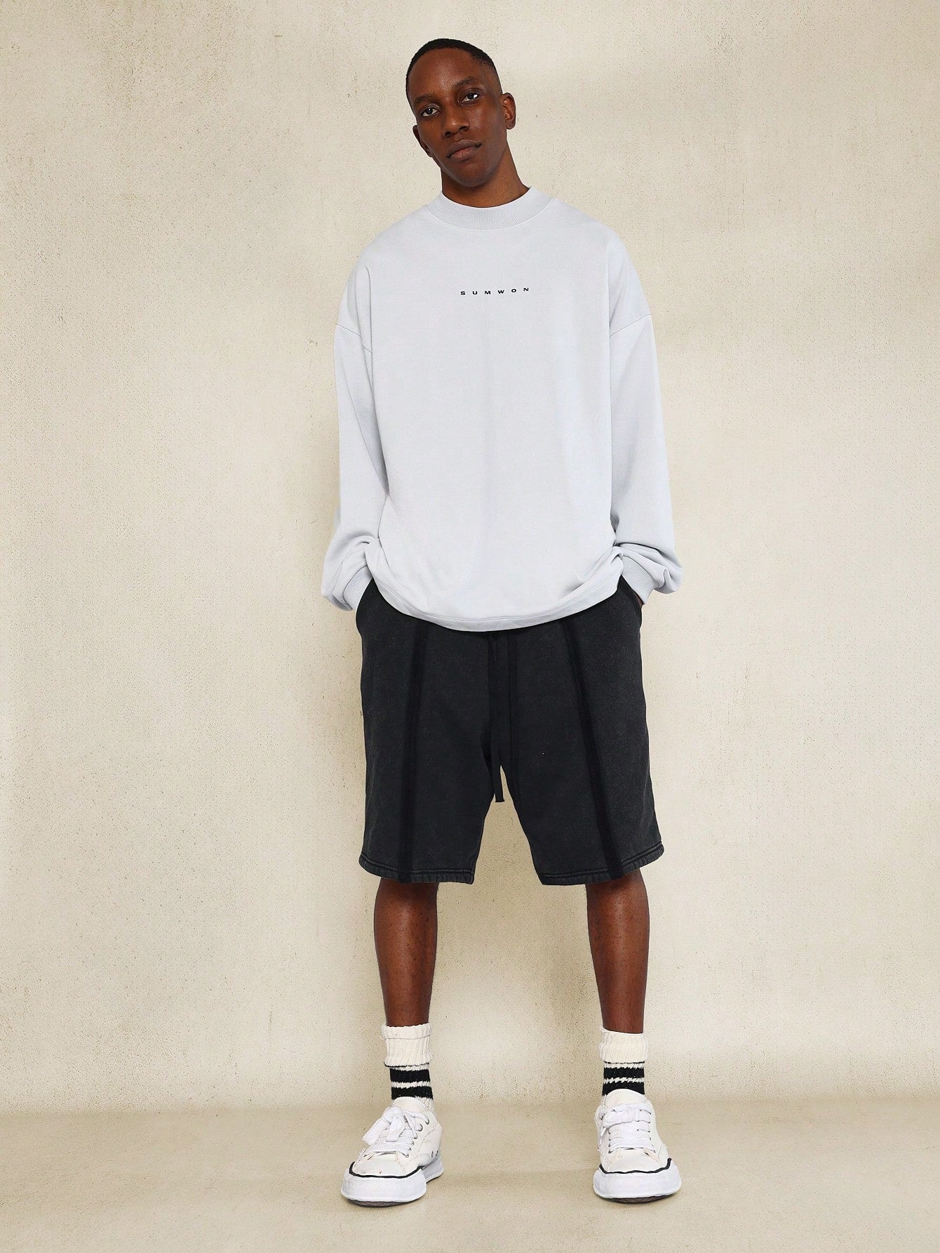 Oversized Fit Sweatshirt With Back Large Patch