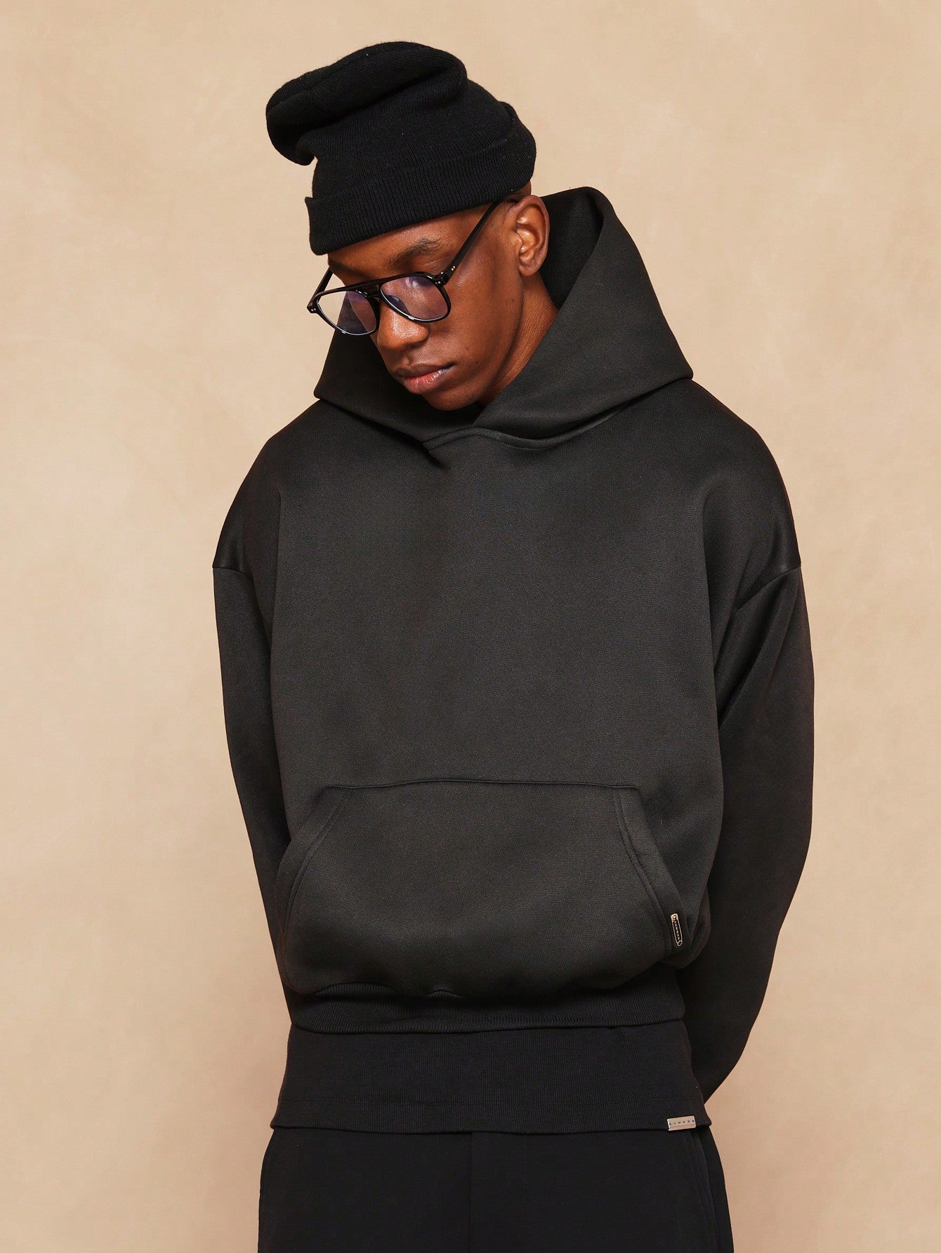 Crop Fit Overhead Heavyweight Essential Hoodie