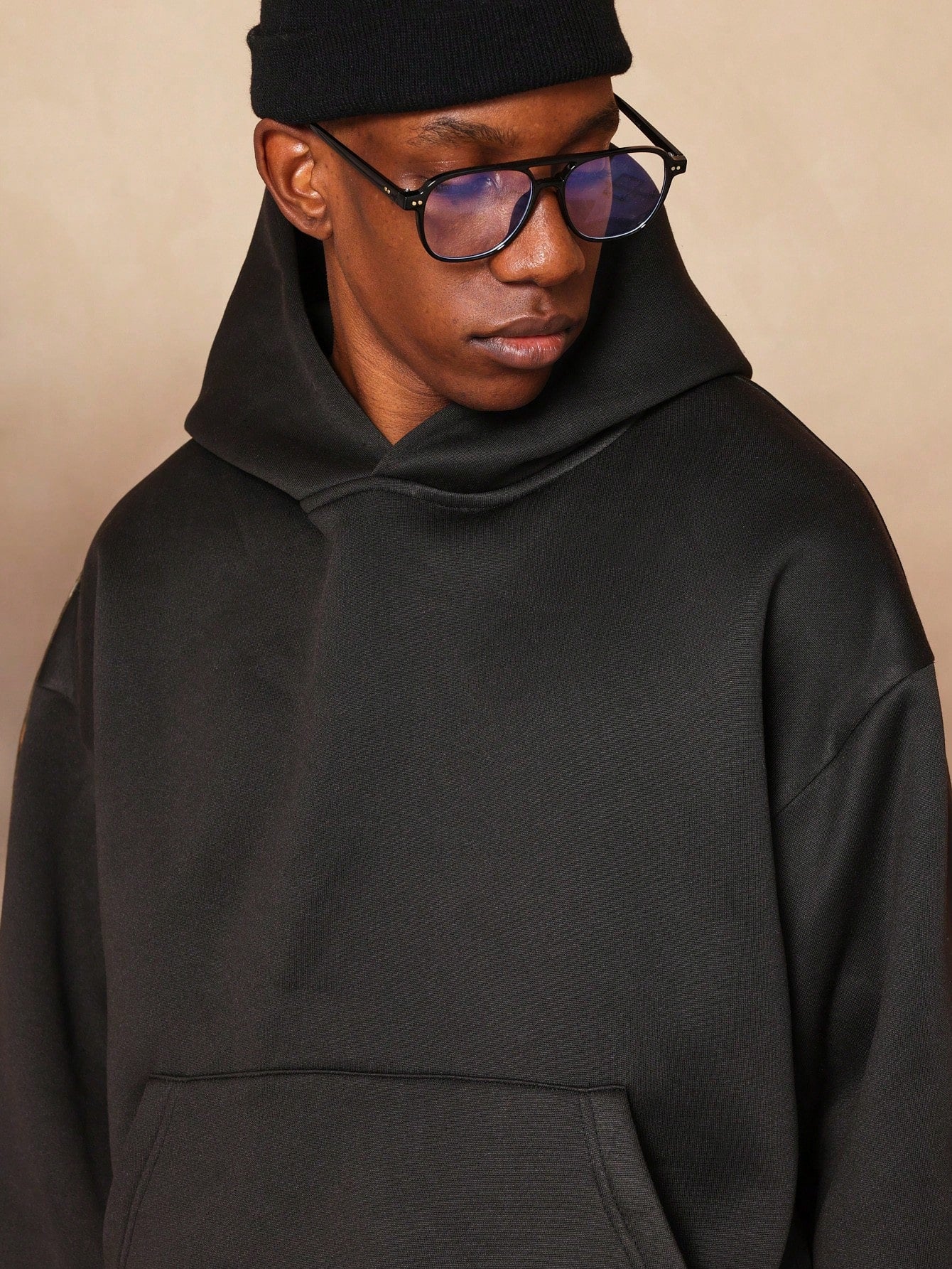 Crop Fit Overhead Heavyweight Essential Hoodie