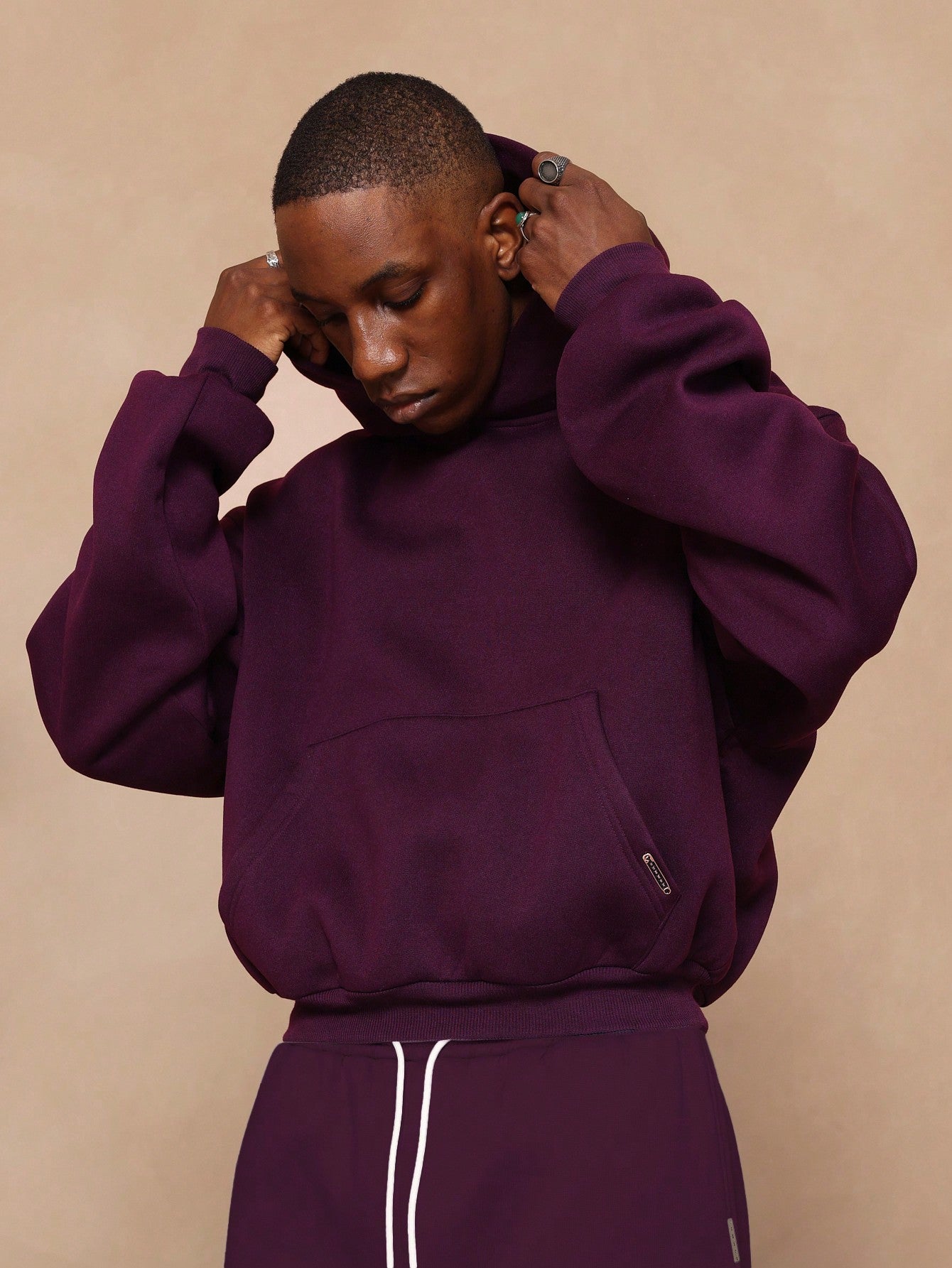 Overhead Crop Fit Heavyweight Essential Hoodie