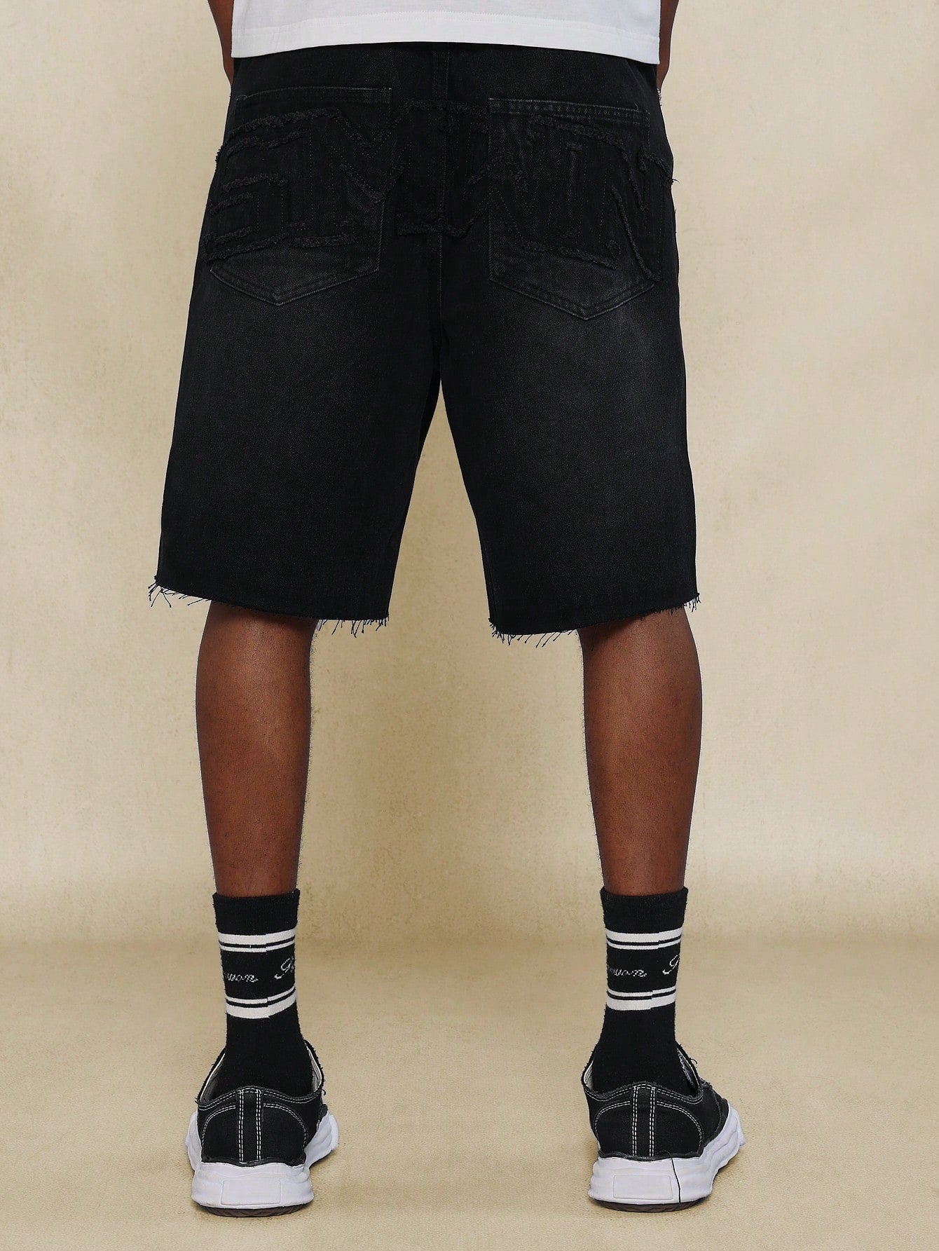 Raw Edge Denim Short