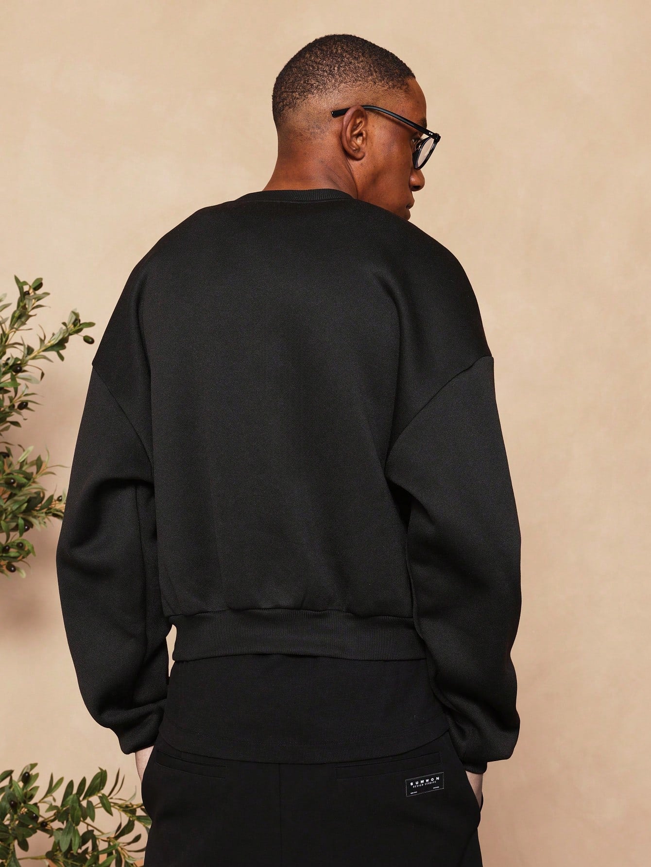 Crop Fit Crew Neck Heavyweight Essential Sweatshirt