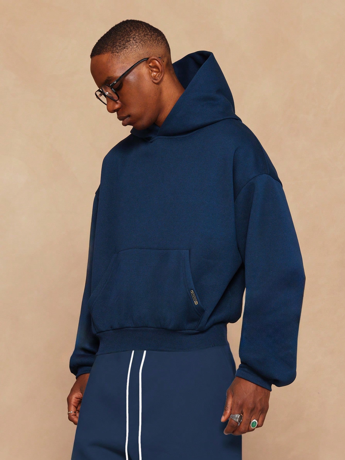 Overhead Crop Fit Heavyweight Essential Hoodie