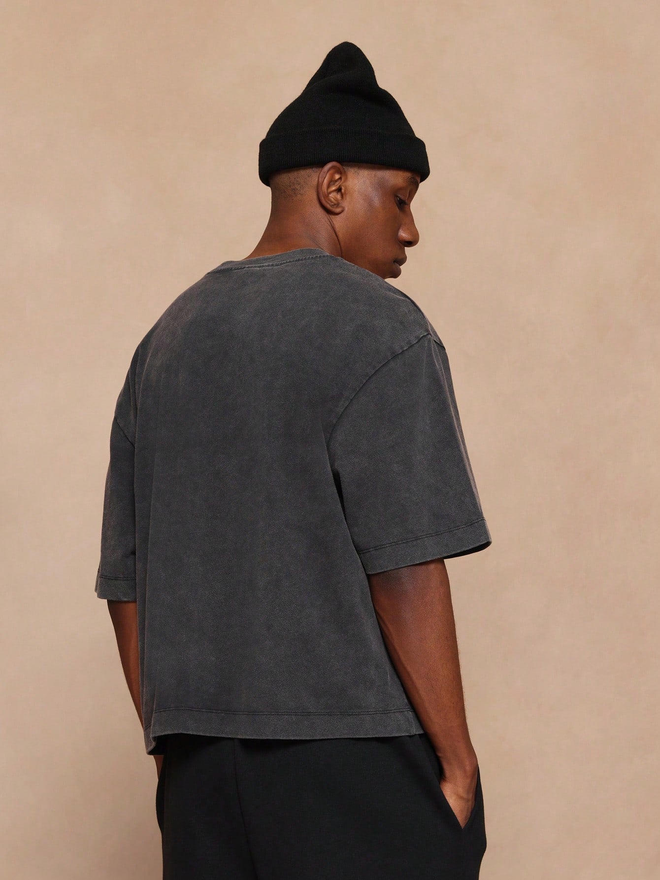 Crop Fit Washed Super Premium Heavyweight Essential Tee