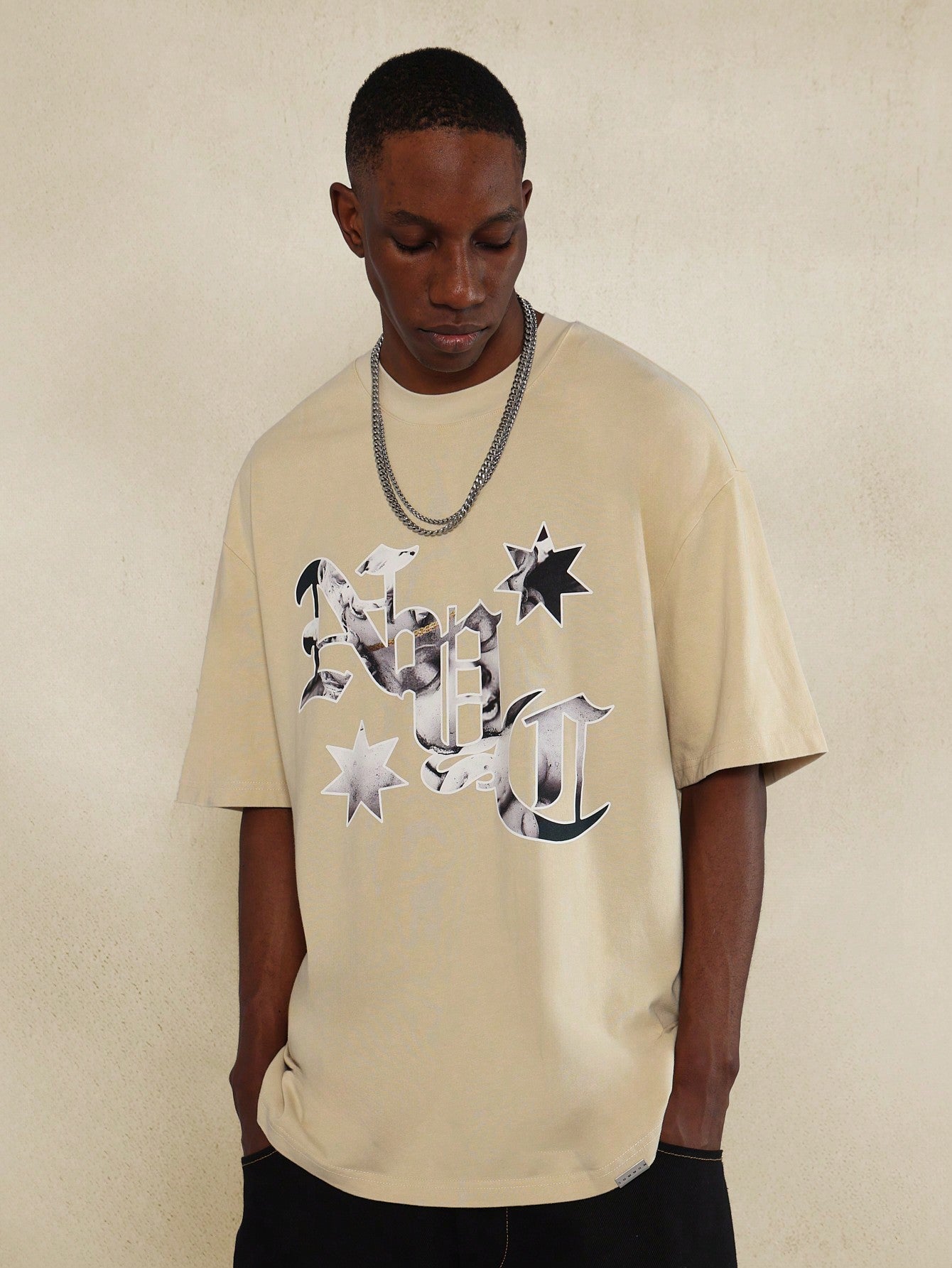 Regular Fit Short Sleeve Tee With NYC Graphic Print