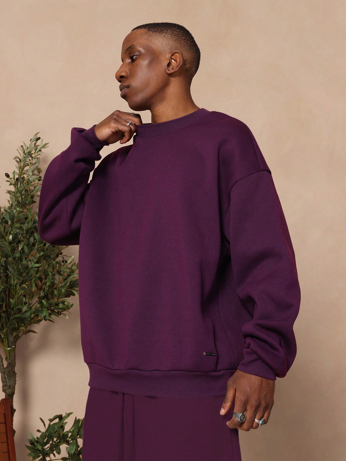 Regular Fit Heavyweight Essential Sweatshirt