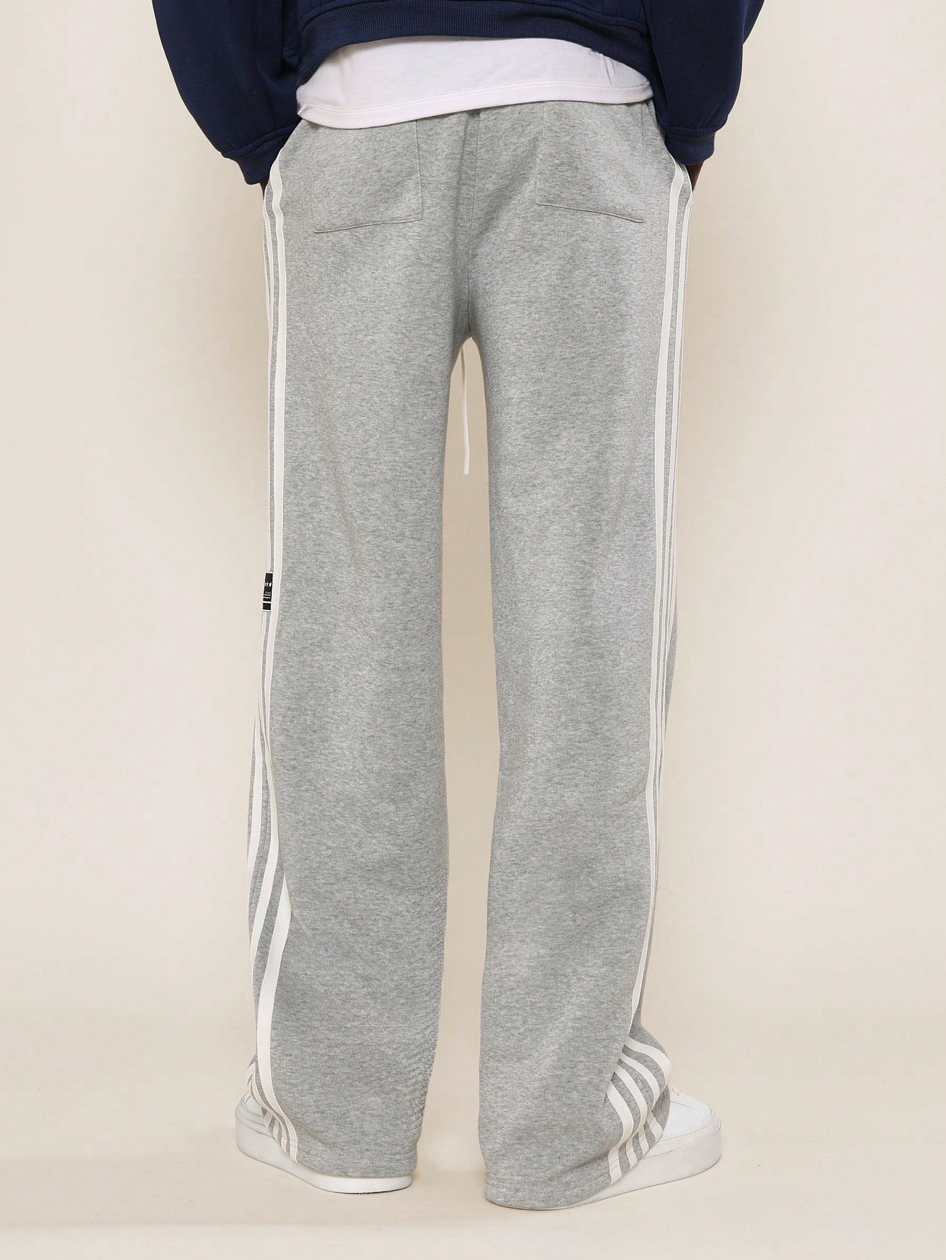 Drop Crotch Side Stripe Tape Sweatpants