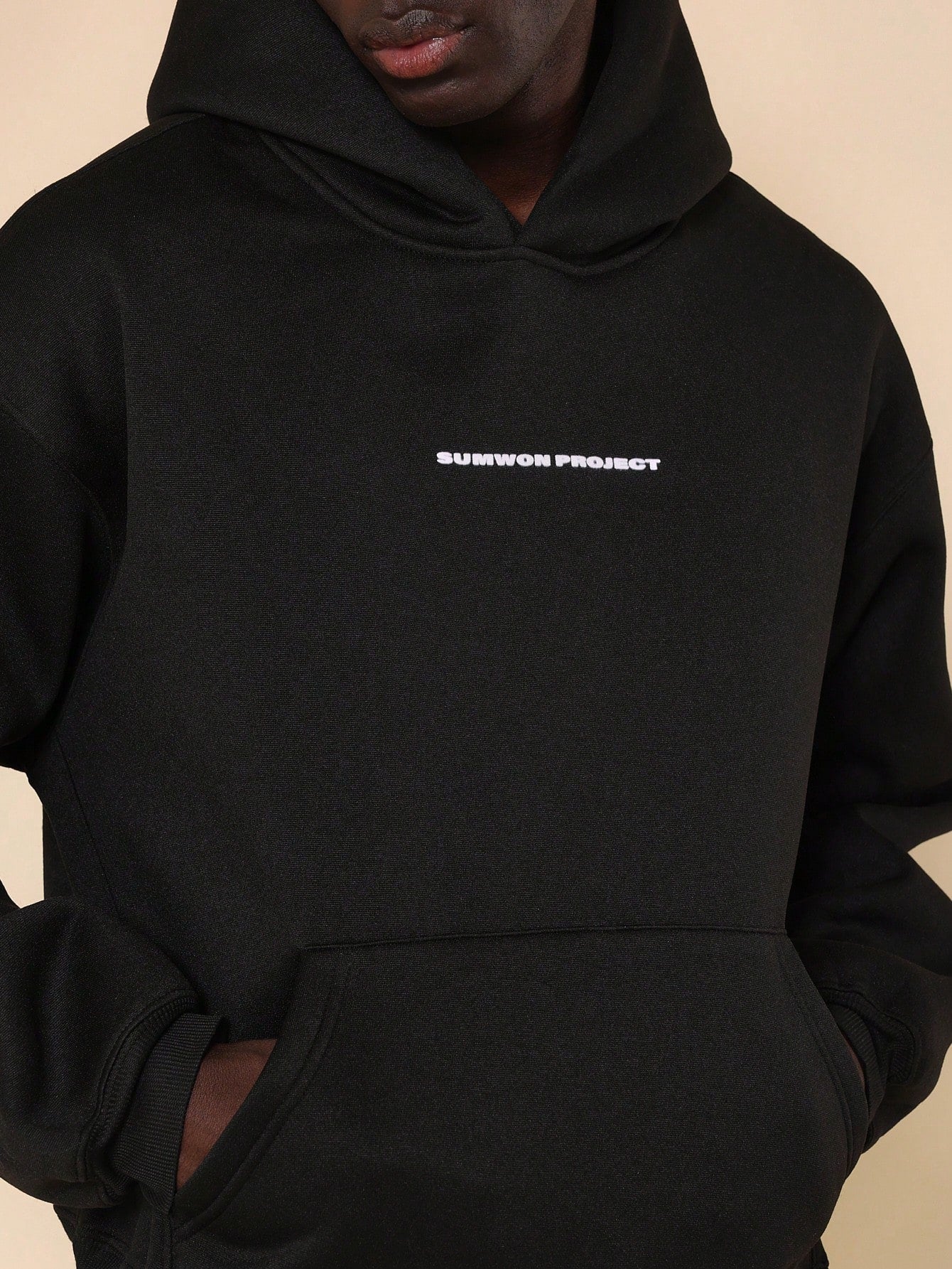 Regular Fit Overhead Hoodie With Back Number Graphic Print