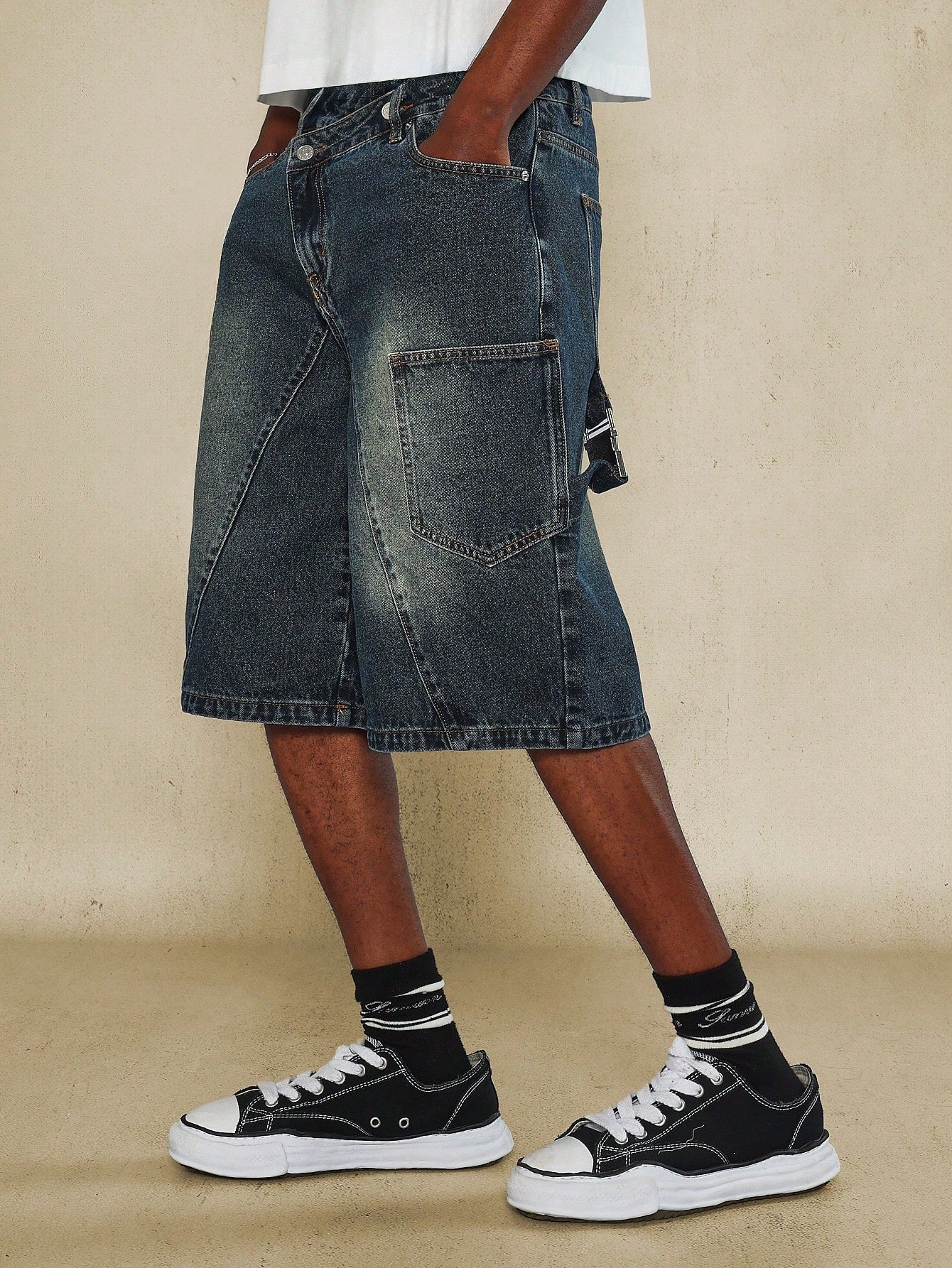 Denim Crisscross Jort