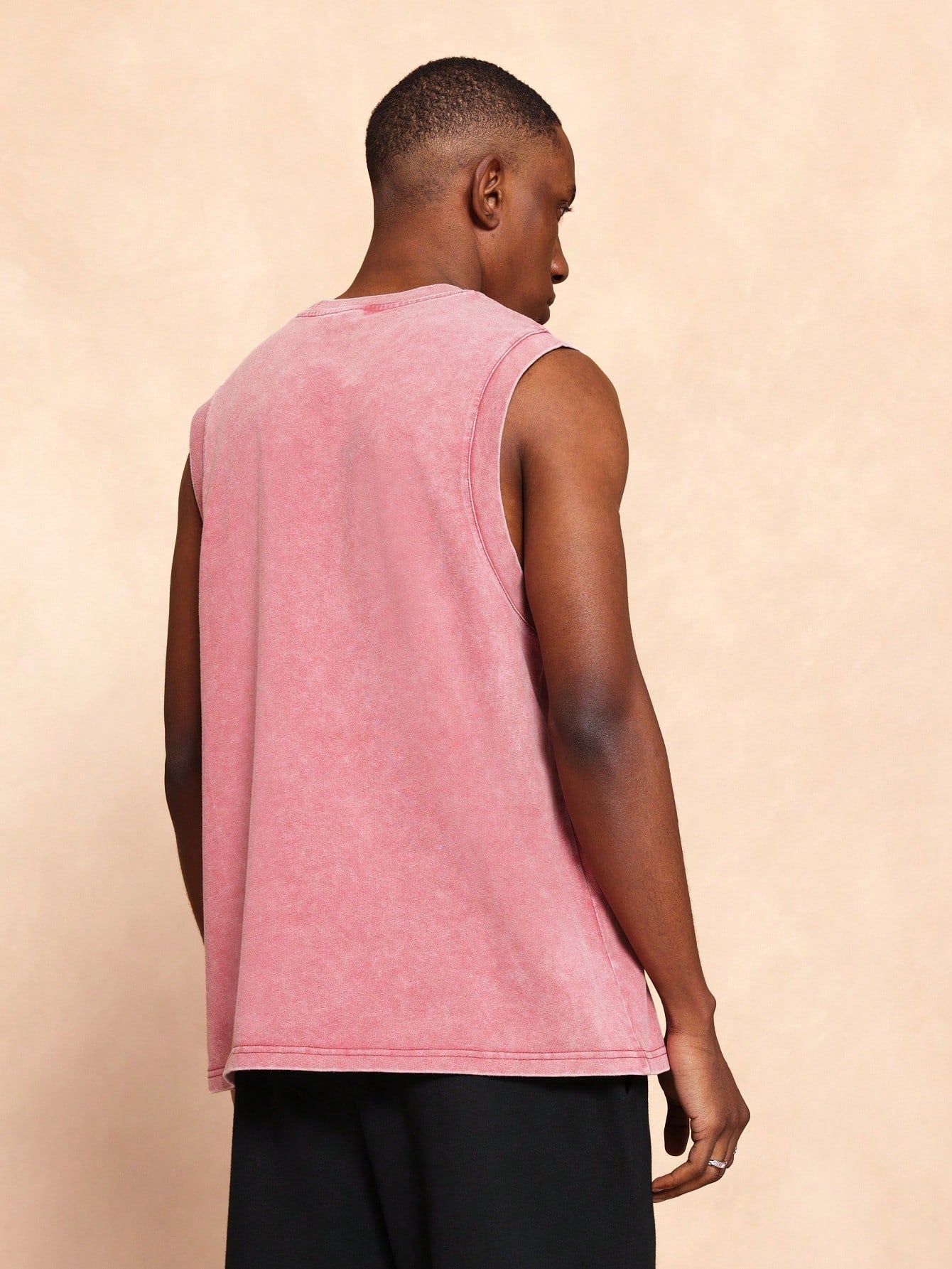 Regular Fit Washed Sleeveless Essential Tank Top